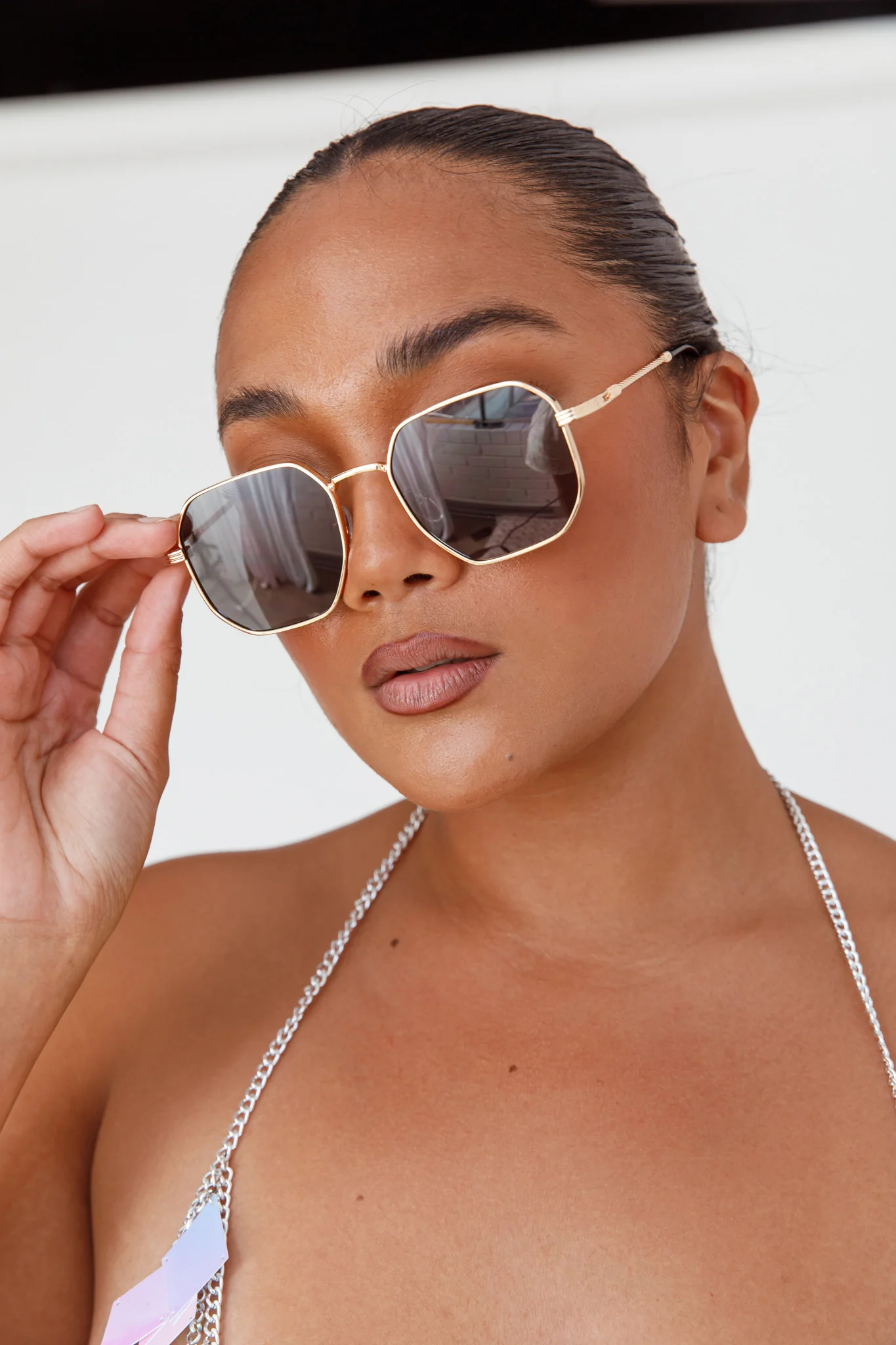 Sahara Aviator Sunglasses Black