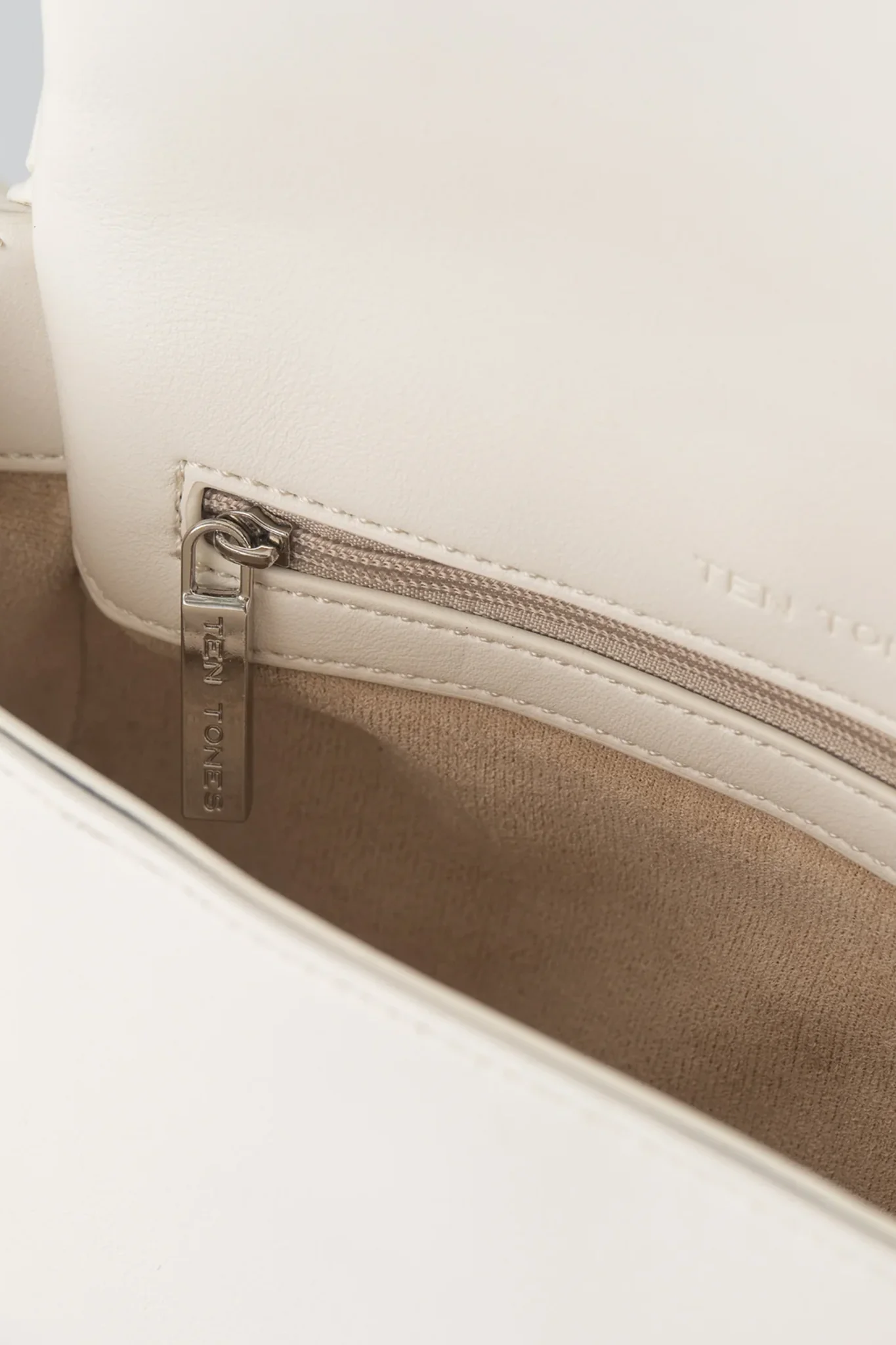 TEN TONES Azure Weave Bag White