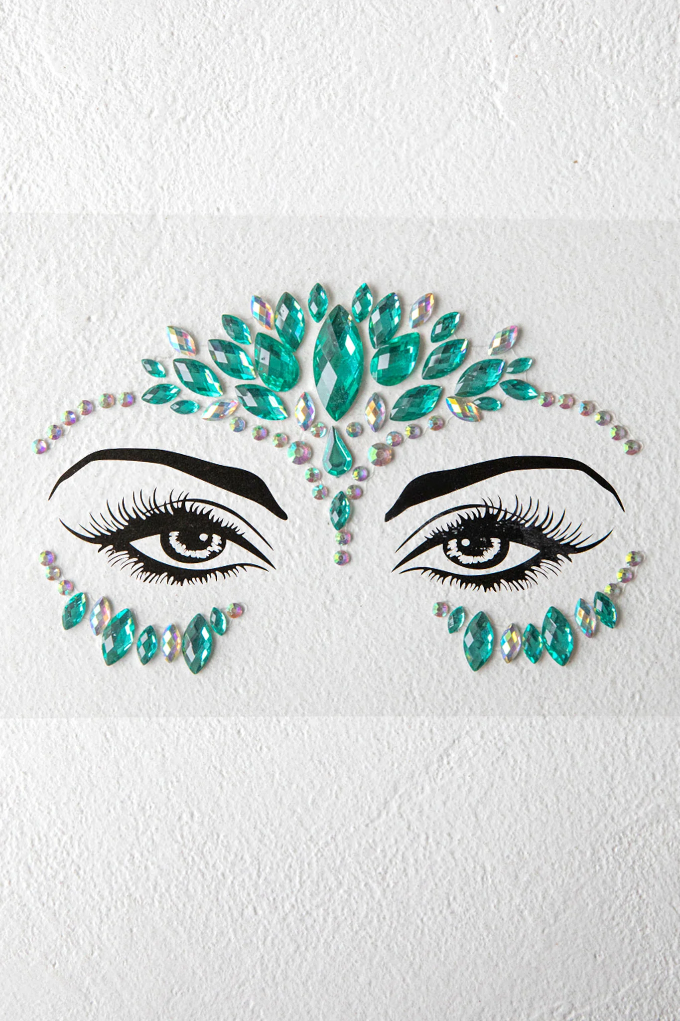 Electric Nights Face Jewels Multi A