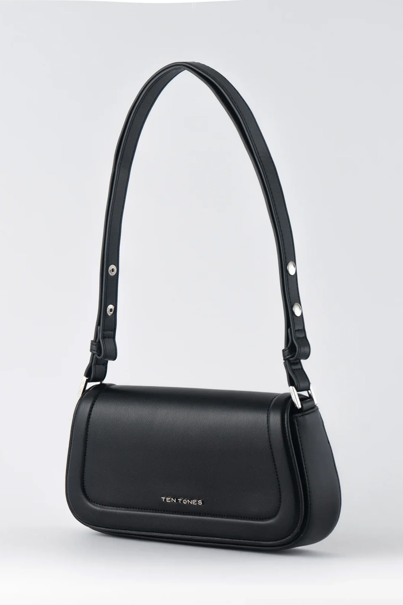 TEN TONES Bruno Baguette Bag Black