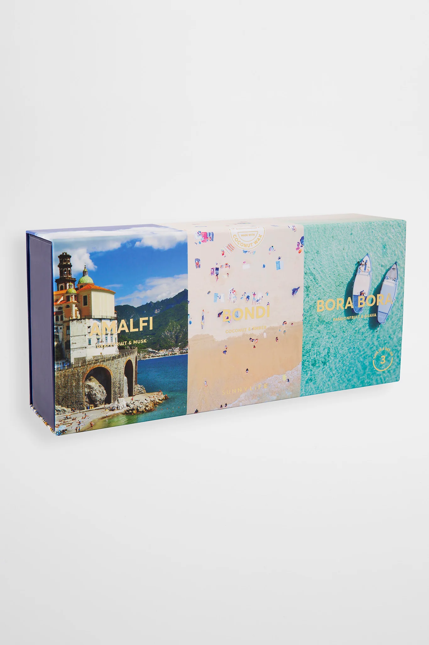 SUNNYLiFE Scented Candle Pack -Amalfi Bondi Bora Bora