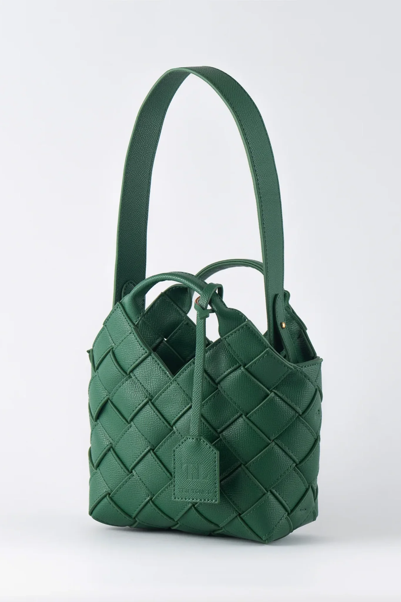 TEN TONES Clementine Woven Mini Tote Green