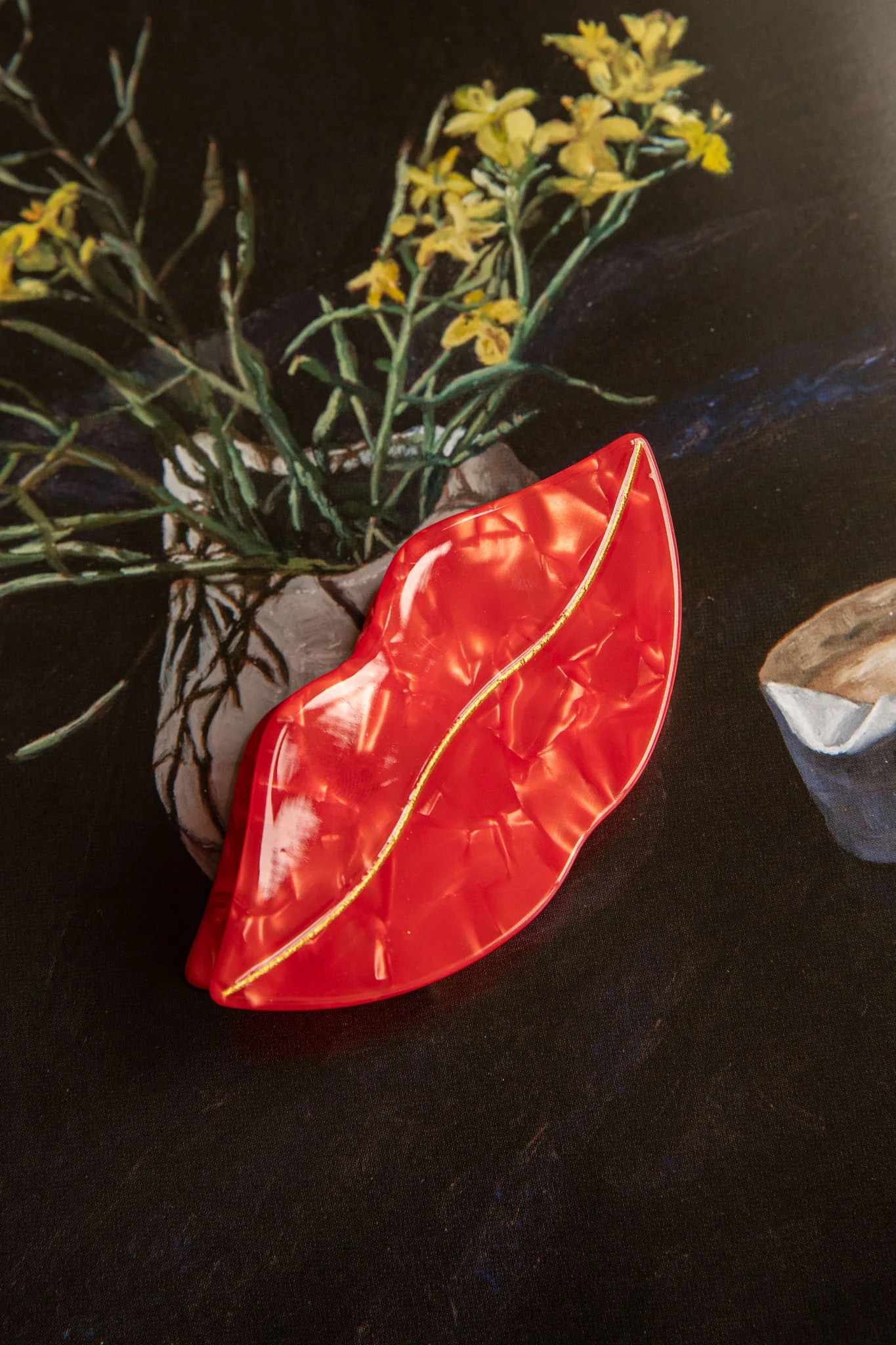 Kiss Kiss Hair Clip Red