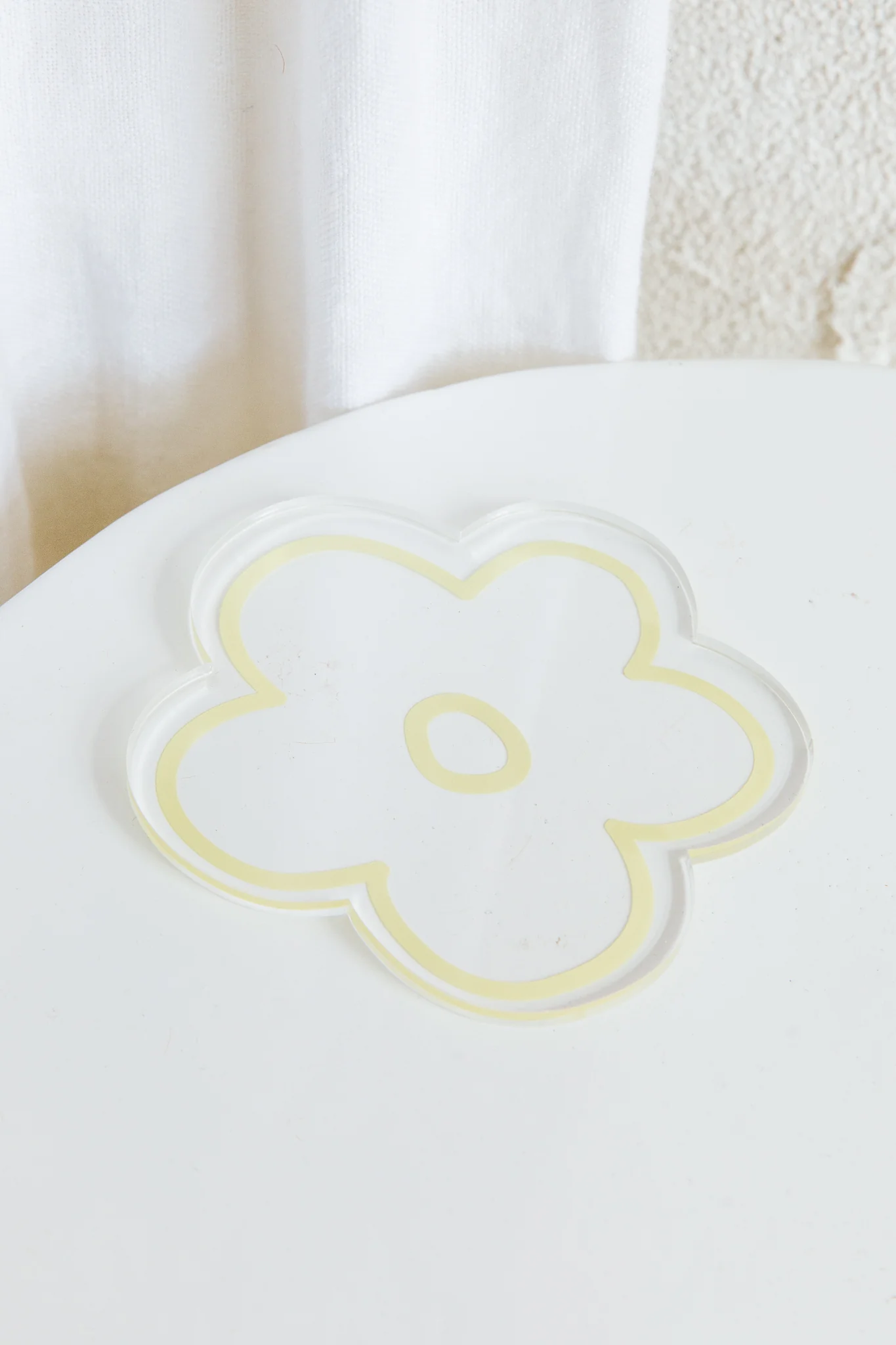 Flower Feeling 4pc Acrylic Coaster Set