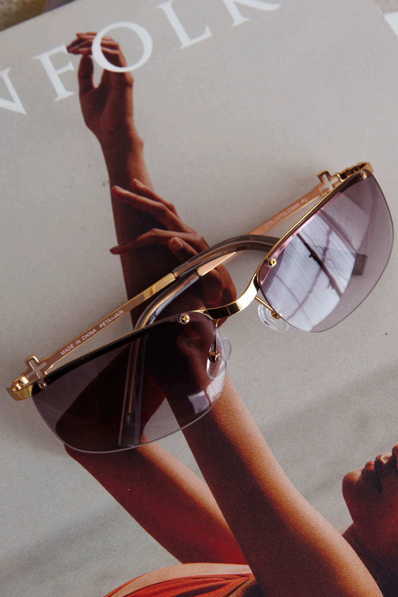 Peta And Jain Zya Sunglasses Light Gold