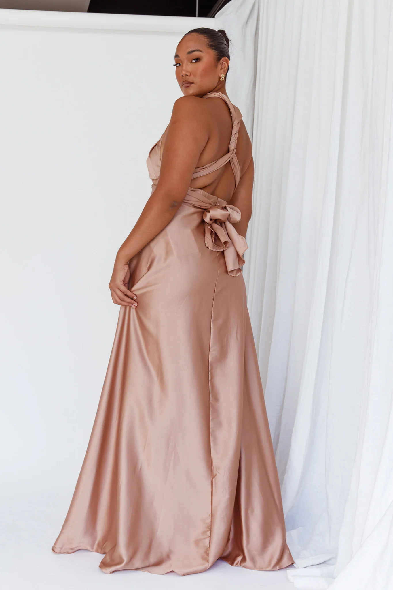 Ariana Multiway Maxi Dress Mocha