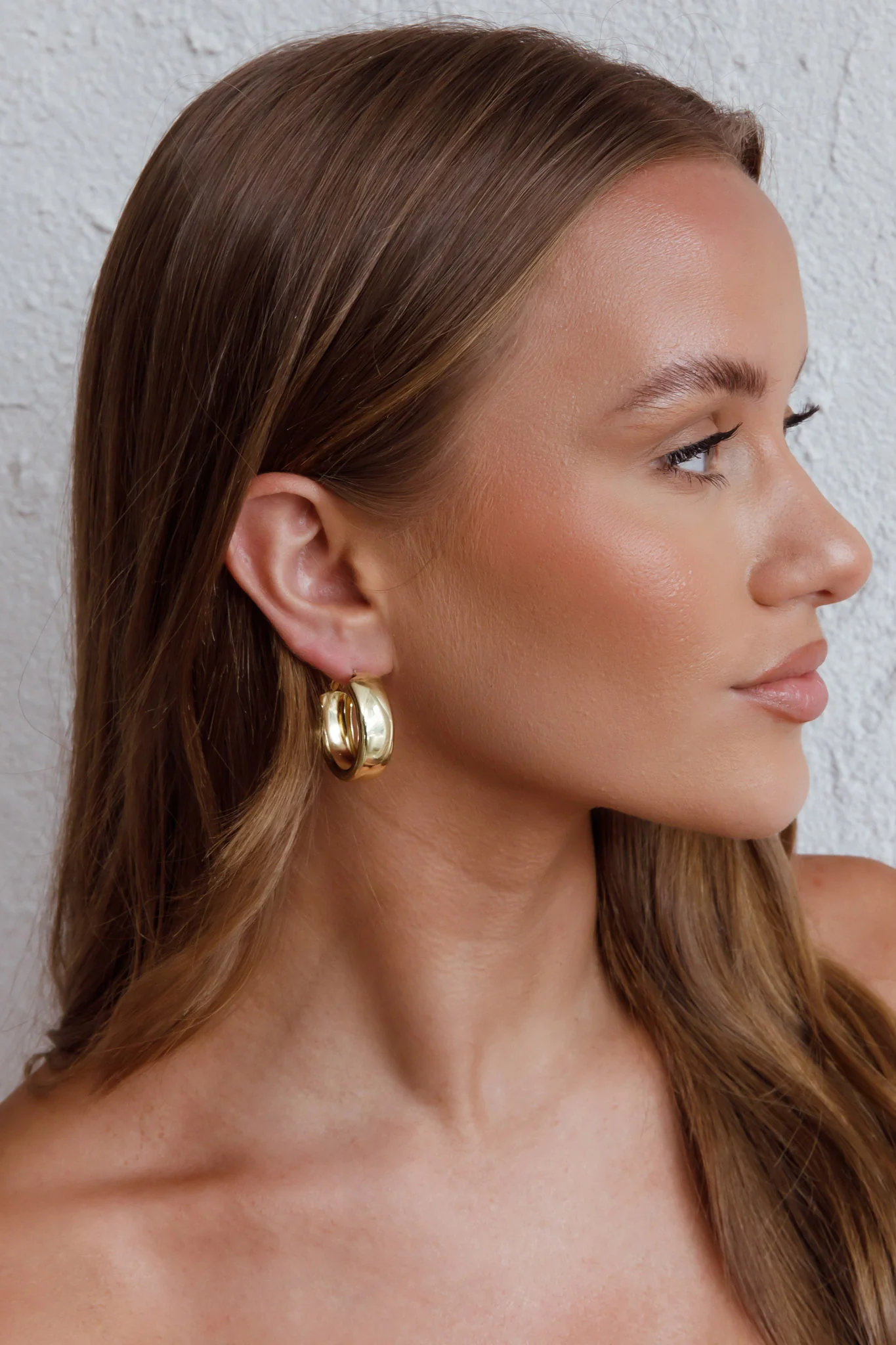 Osiris Hoop Earrings Gold