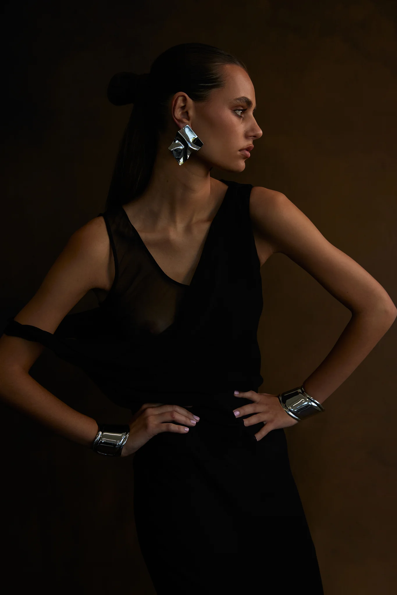 NOAH Wave Cuff Silver