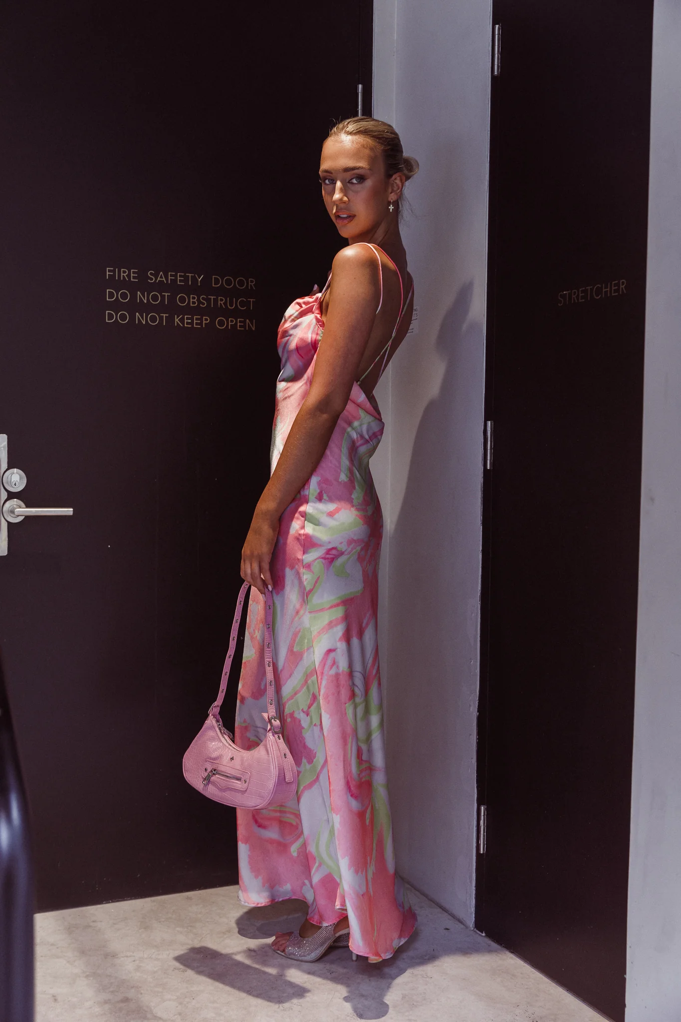 Peta And Jain Moto Shoulder Bag Pink