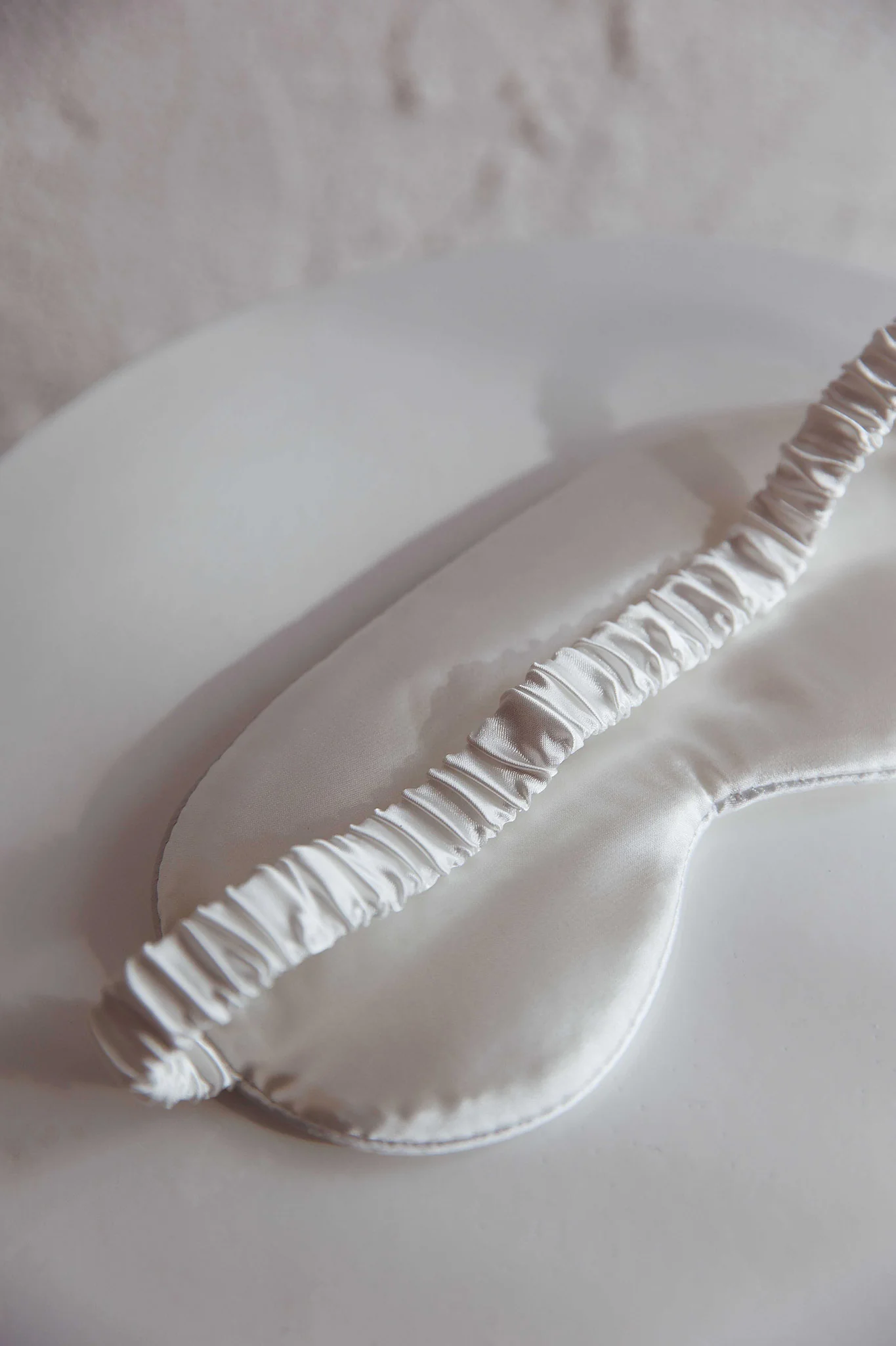 Sweet Dreams Satin Eye Mask White