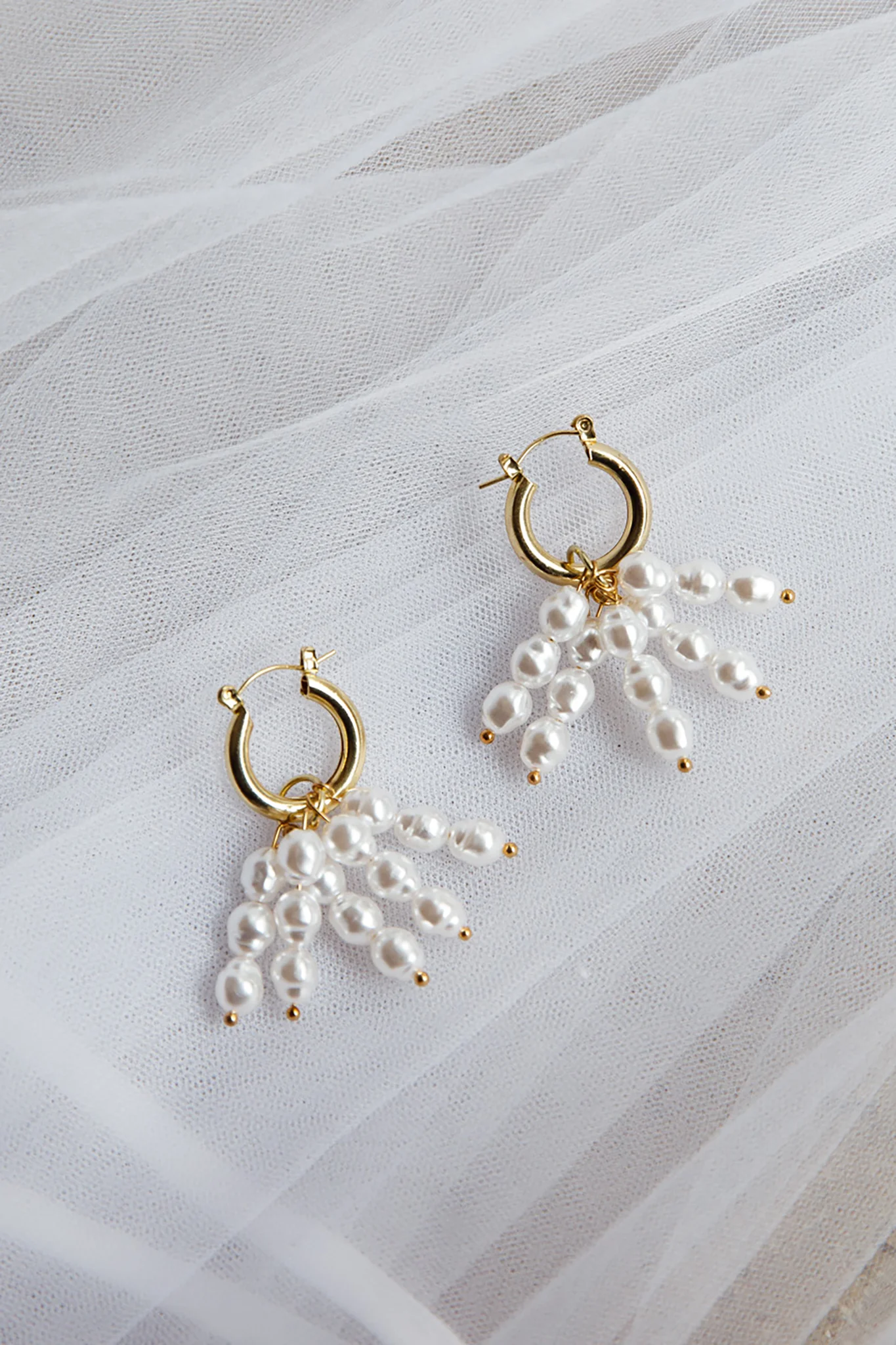 Forever Pearls Earrings Gold