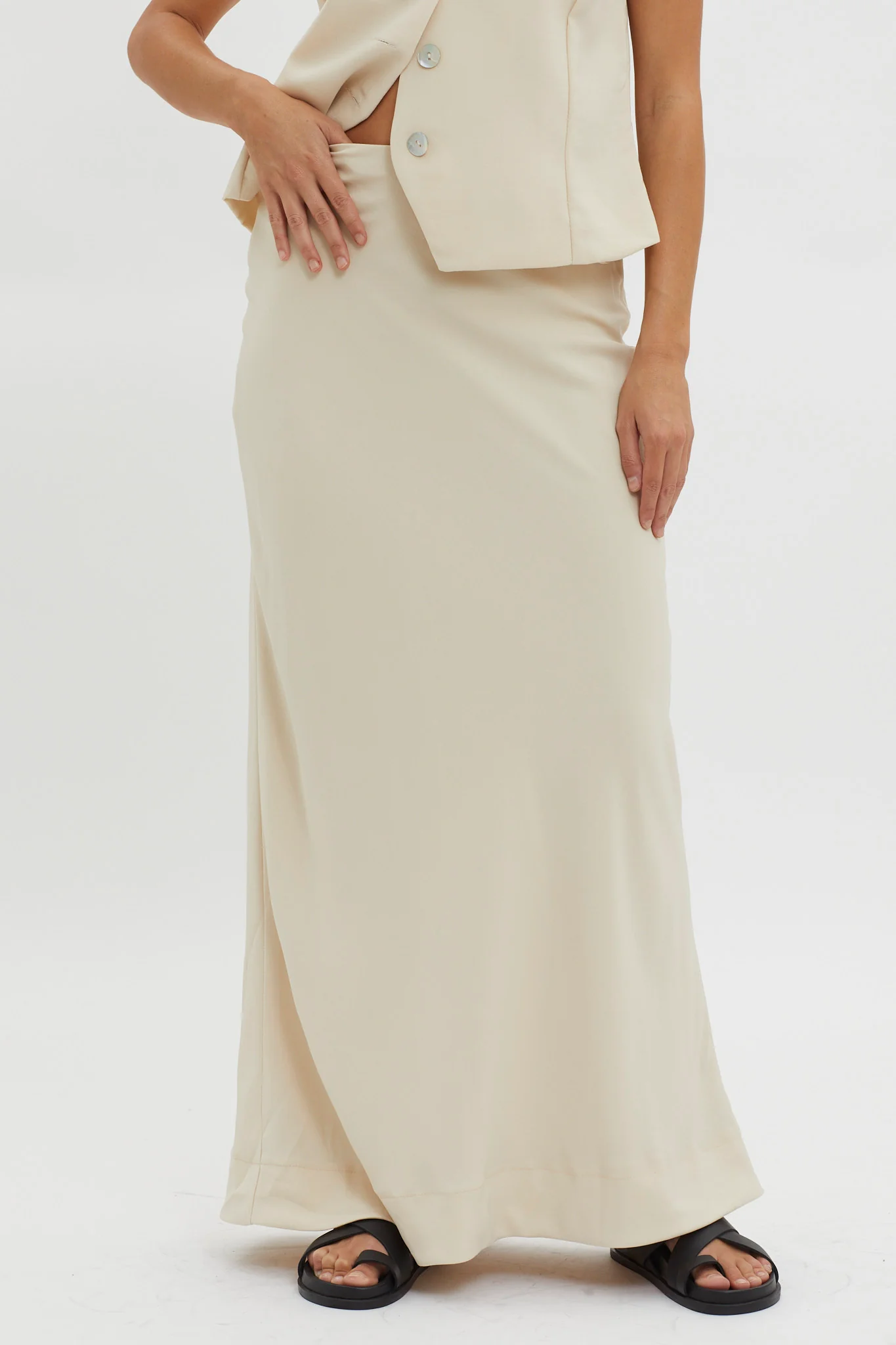 Philomena Midi Skirt Oat