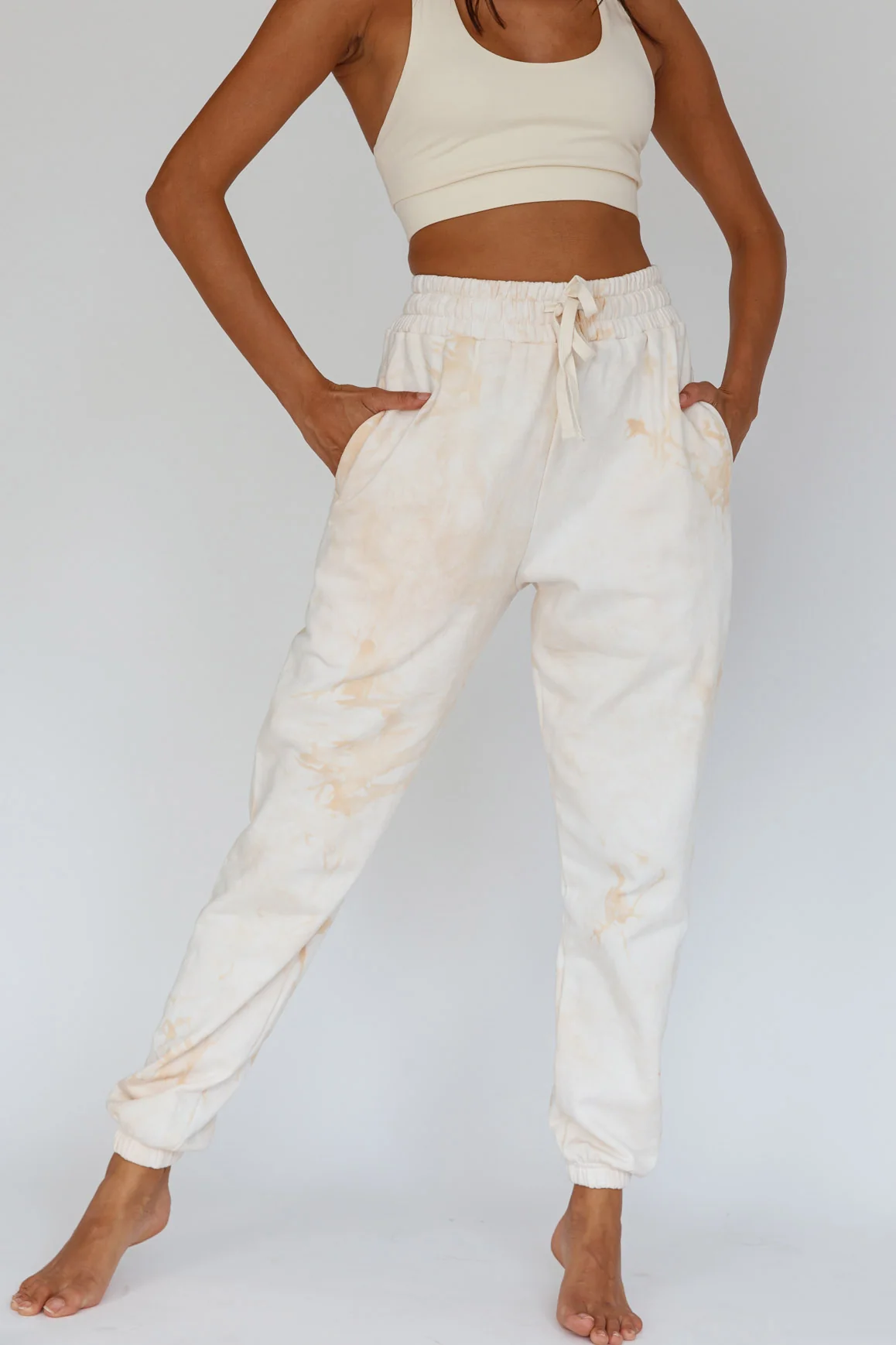 Take It Easy Jogger Track Pants Sand