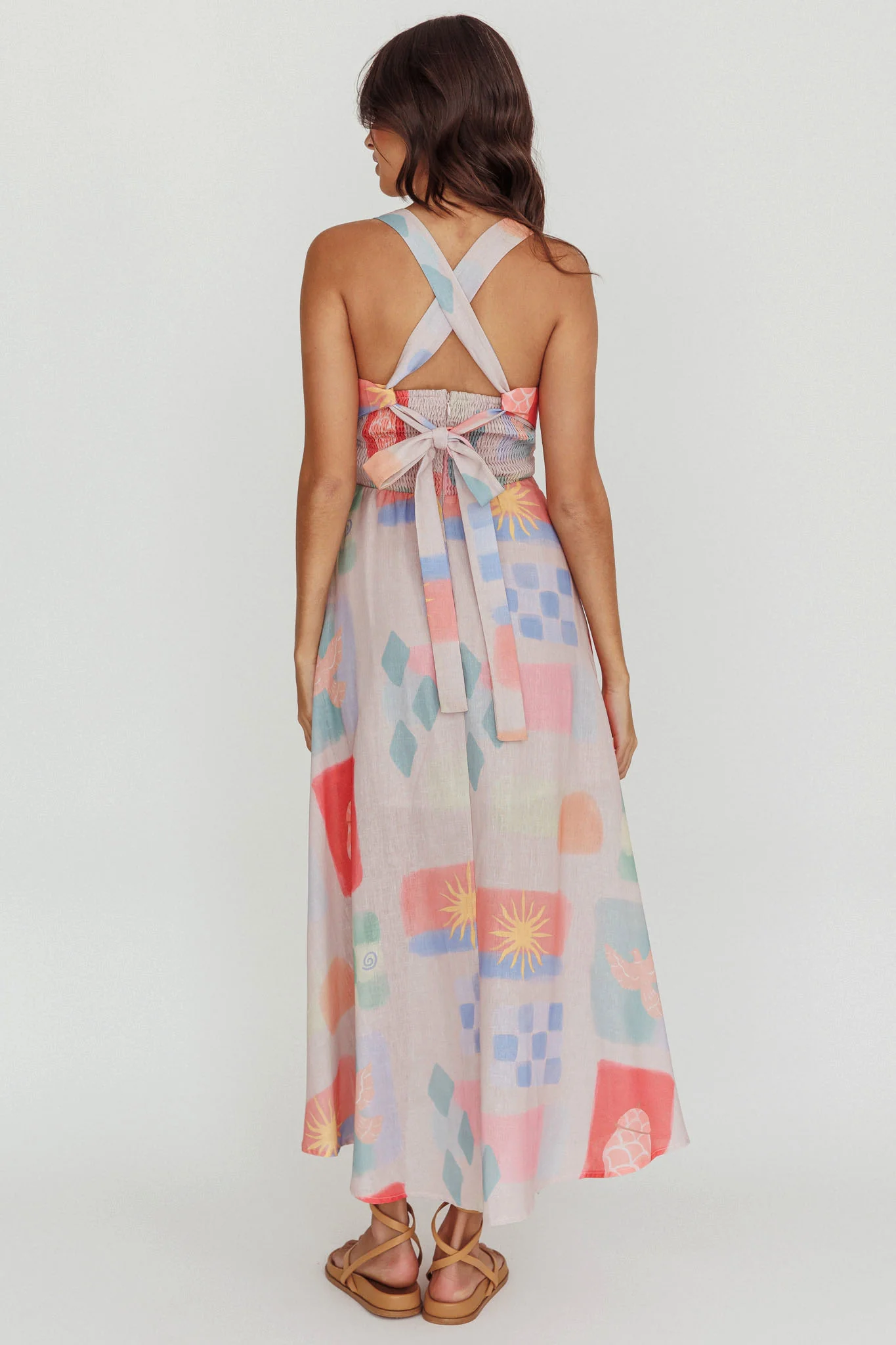 Sweethearts A-Line Print Maxi Dress Multi