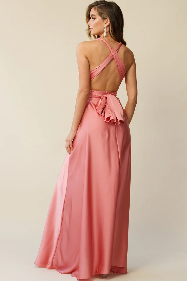 Ariana Multiway Maxi Dress Rose