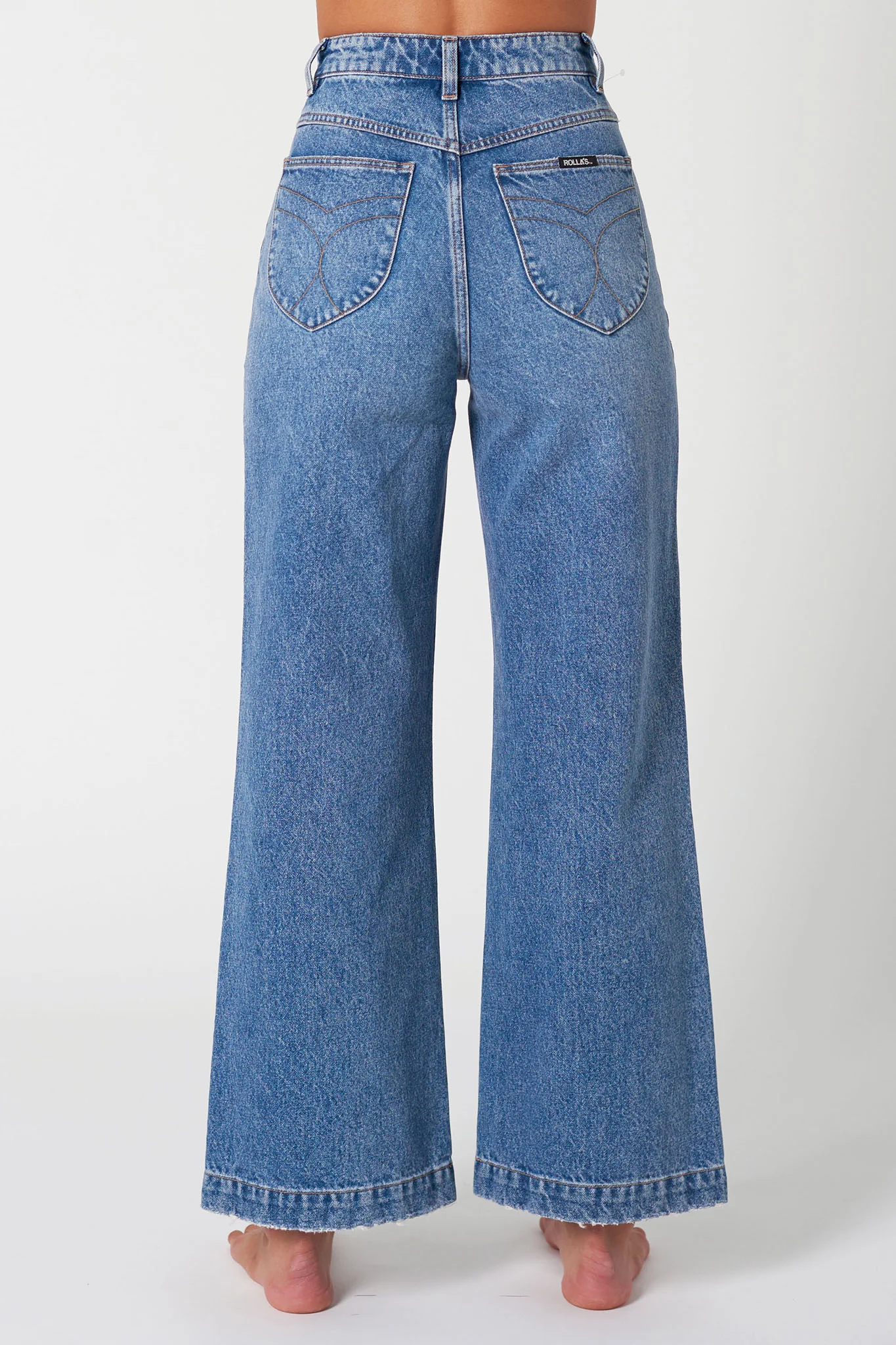 ROLLA'S Sailor Jean Janet Recycled Mid Vintage Blue