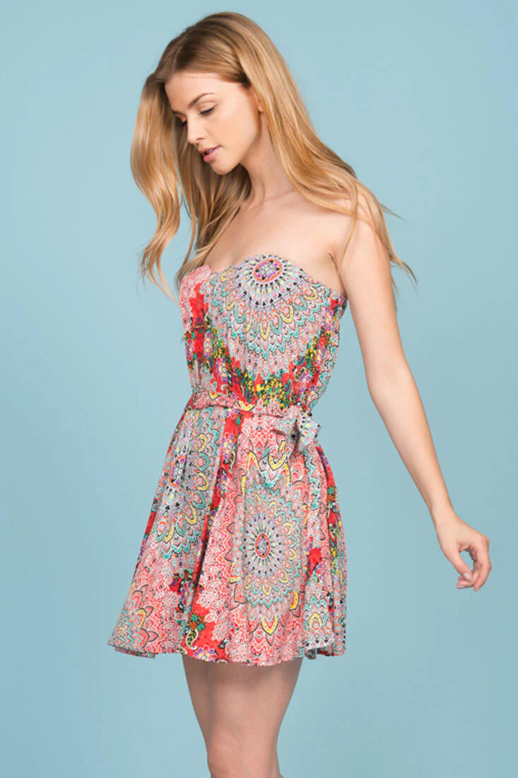 Delia Festival Dress Red