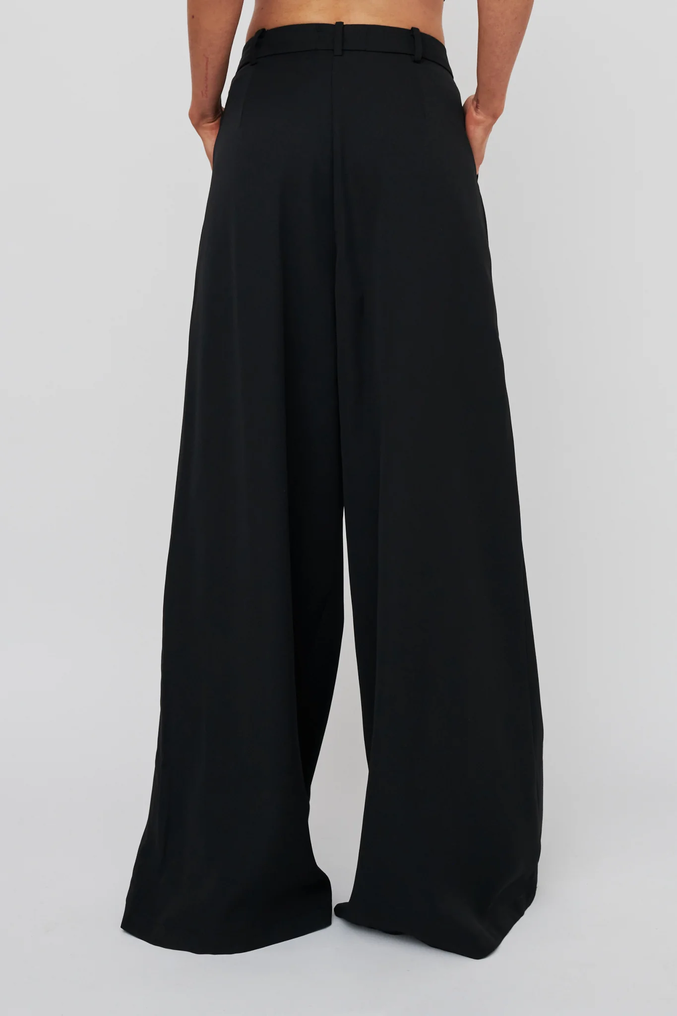 Dante Wide-Leg Pants Black