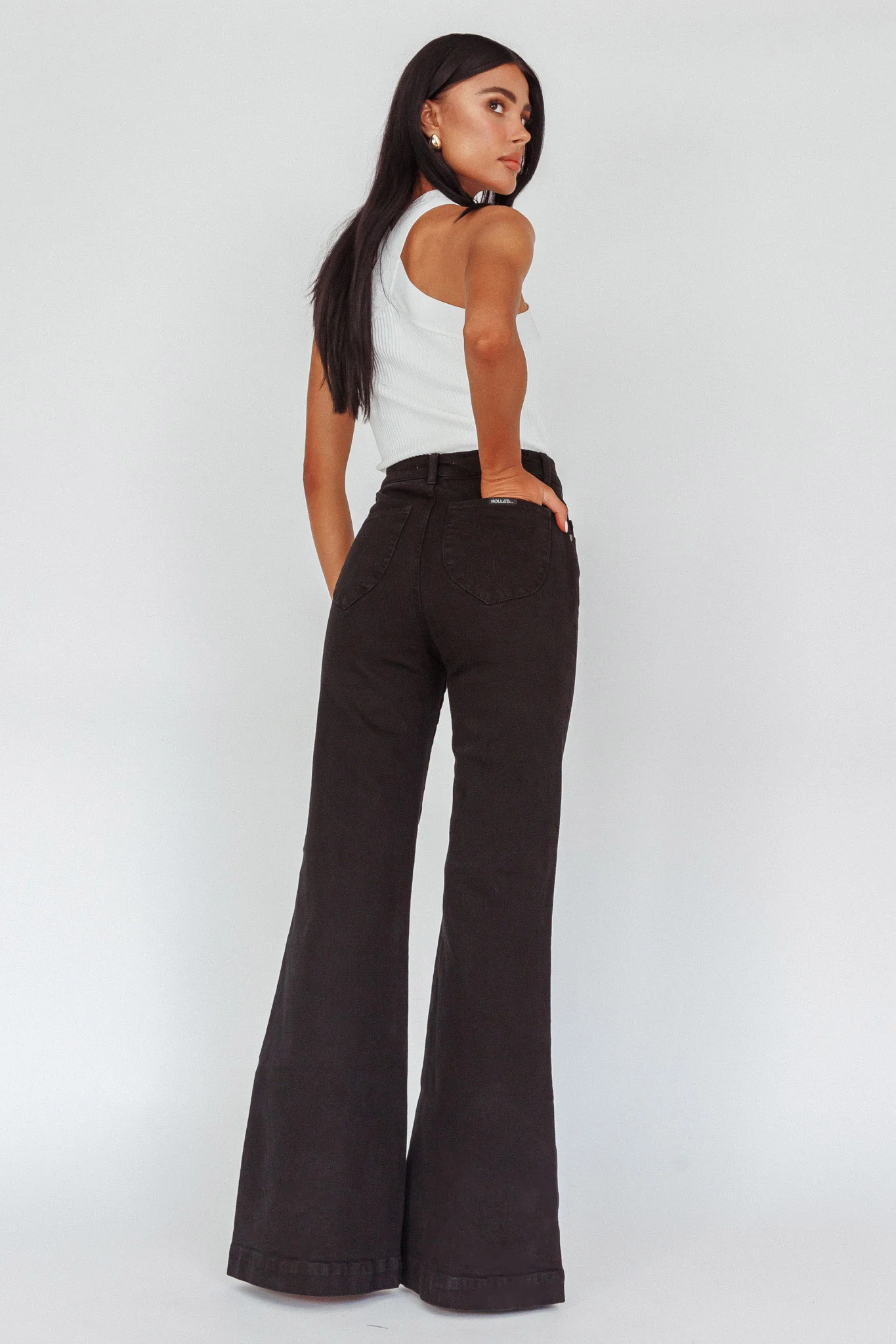 ROLLA'S Eastcoast Flare Jet Black