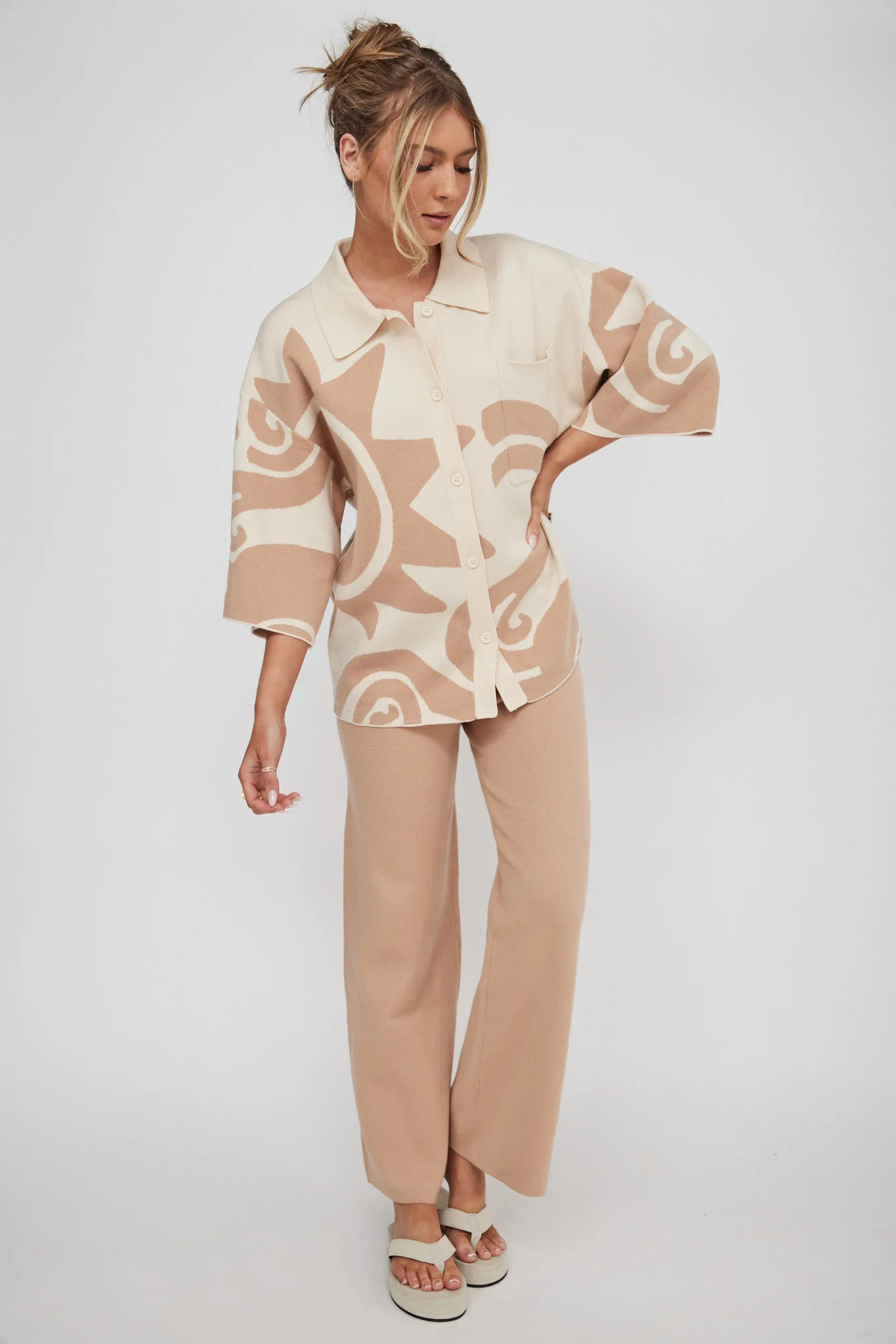 Nalani Knit Pants Wood