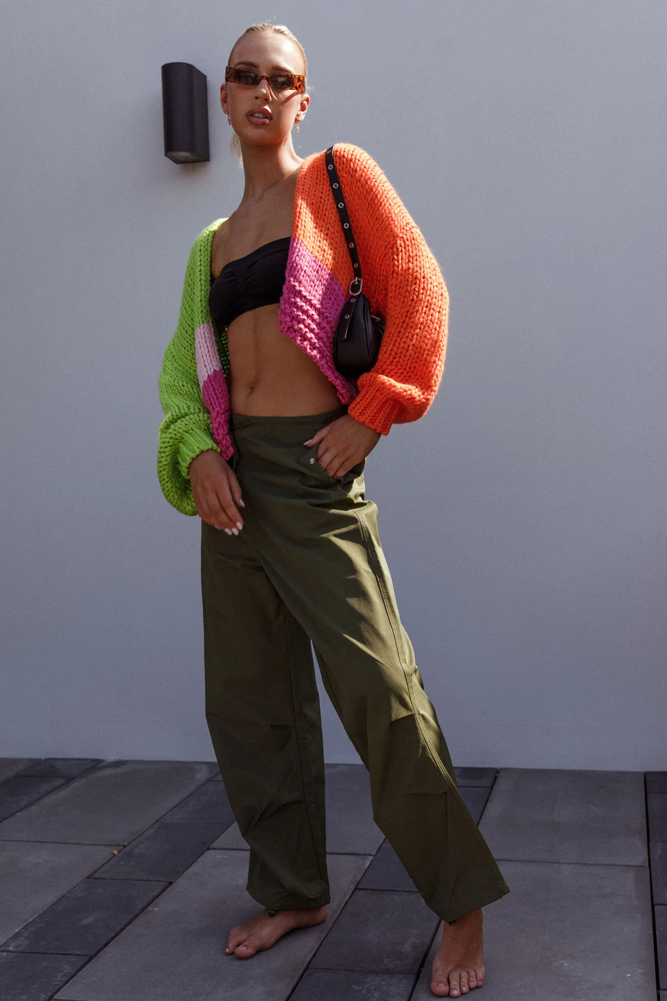 Starting Line Low Rise Wide Leg Pants Olive