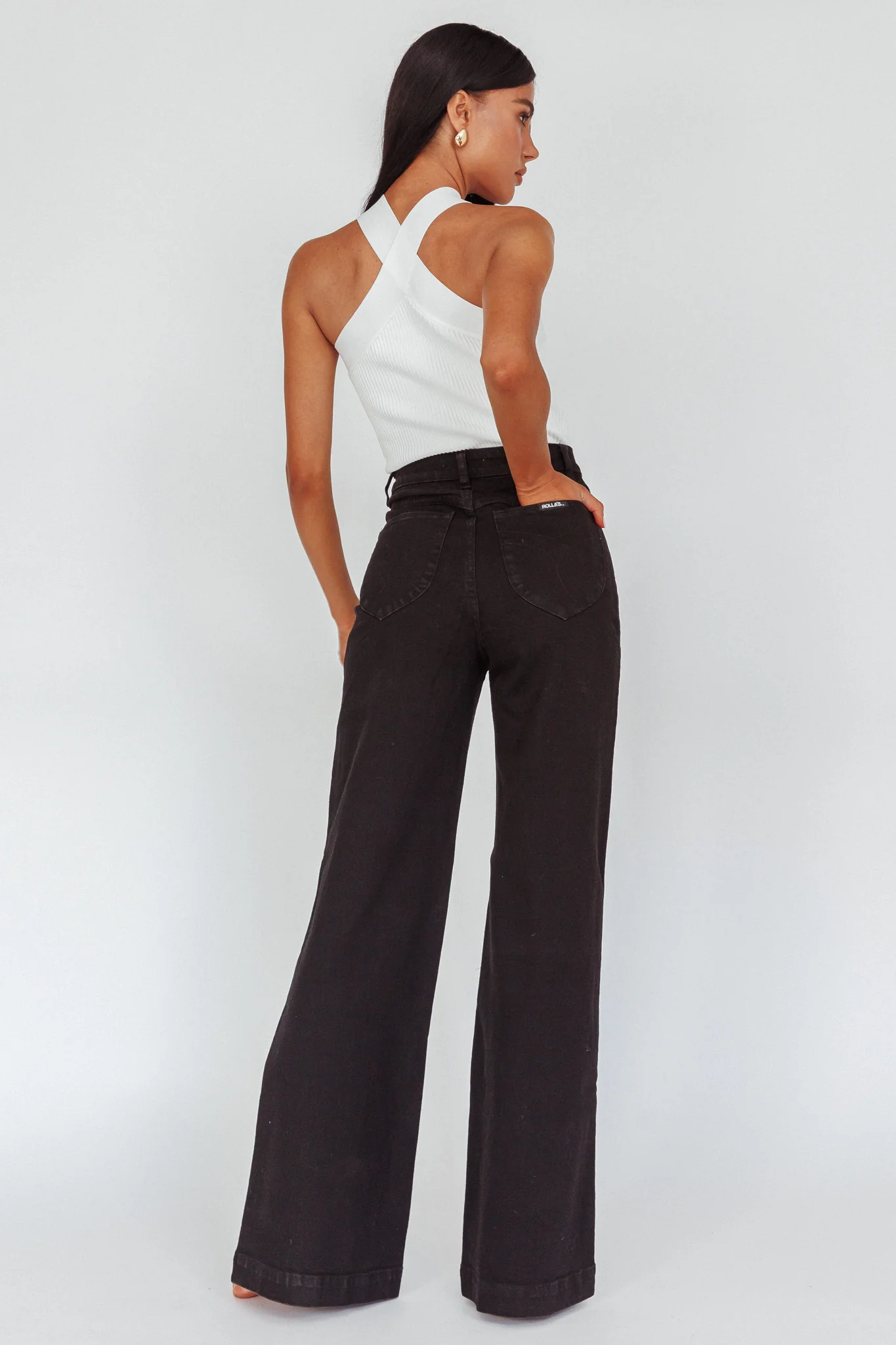 ROLLA'S Sailor Jean Long Rinse Black