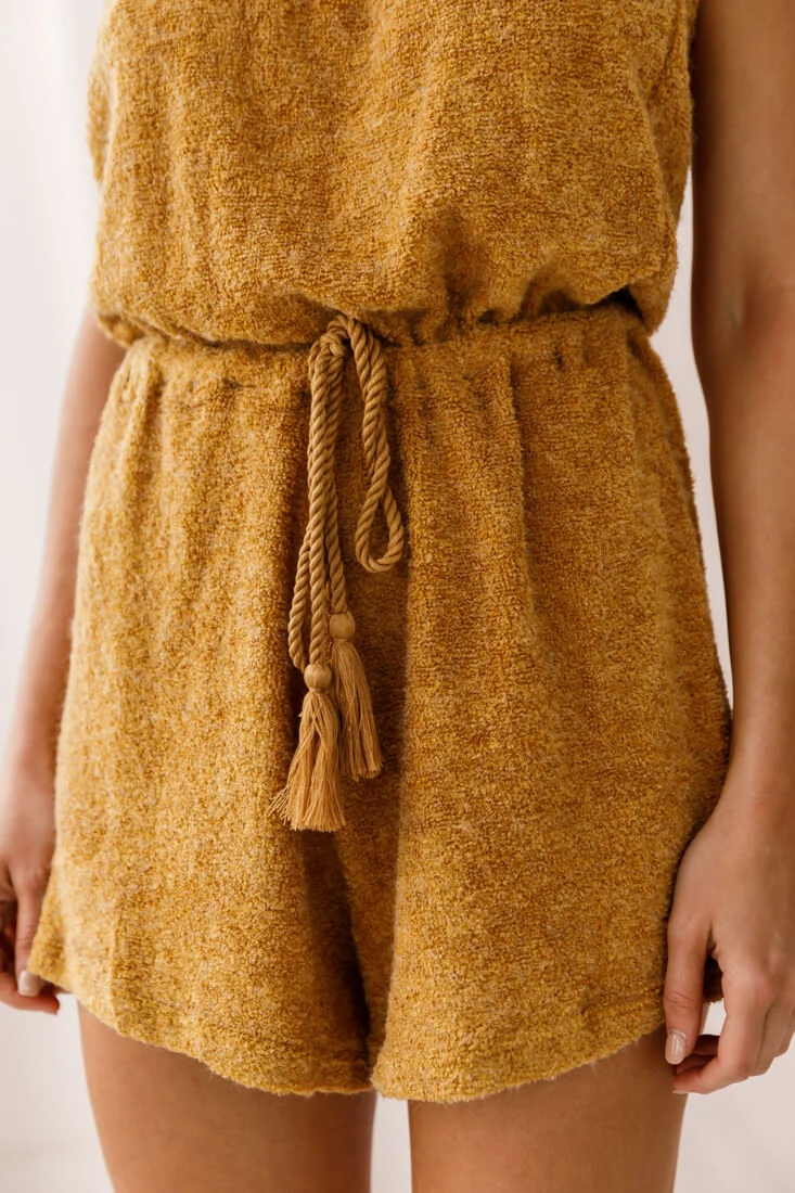 Margie Terry Cloth Romper Ginger