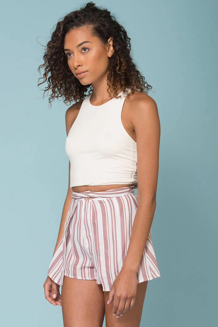 Sariyah Stripe Skort Shorts Rose