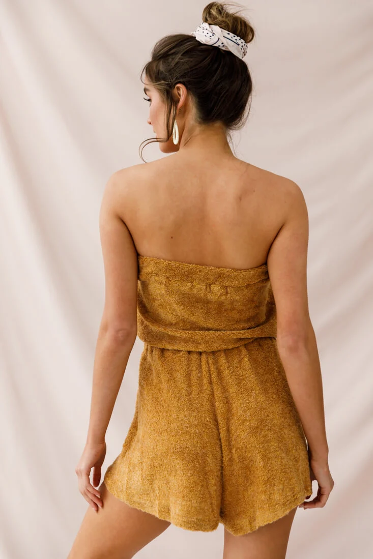 Margie Terry Cloth Romper Ginger