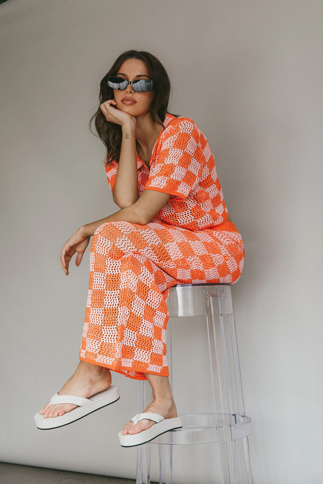 Byron Bay Crochet Maxi Skirt Sunset