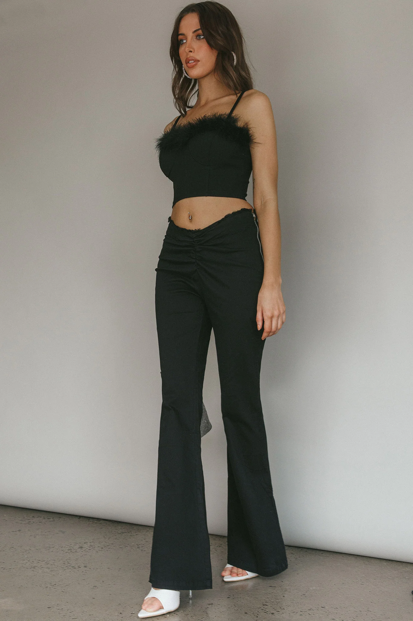 Mahla Flared Pants Black