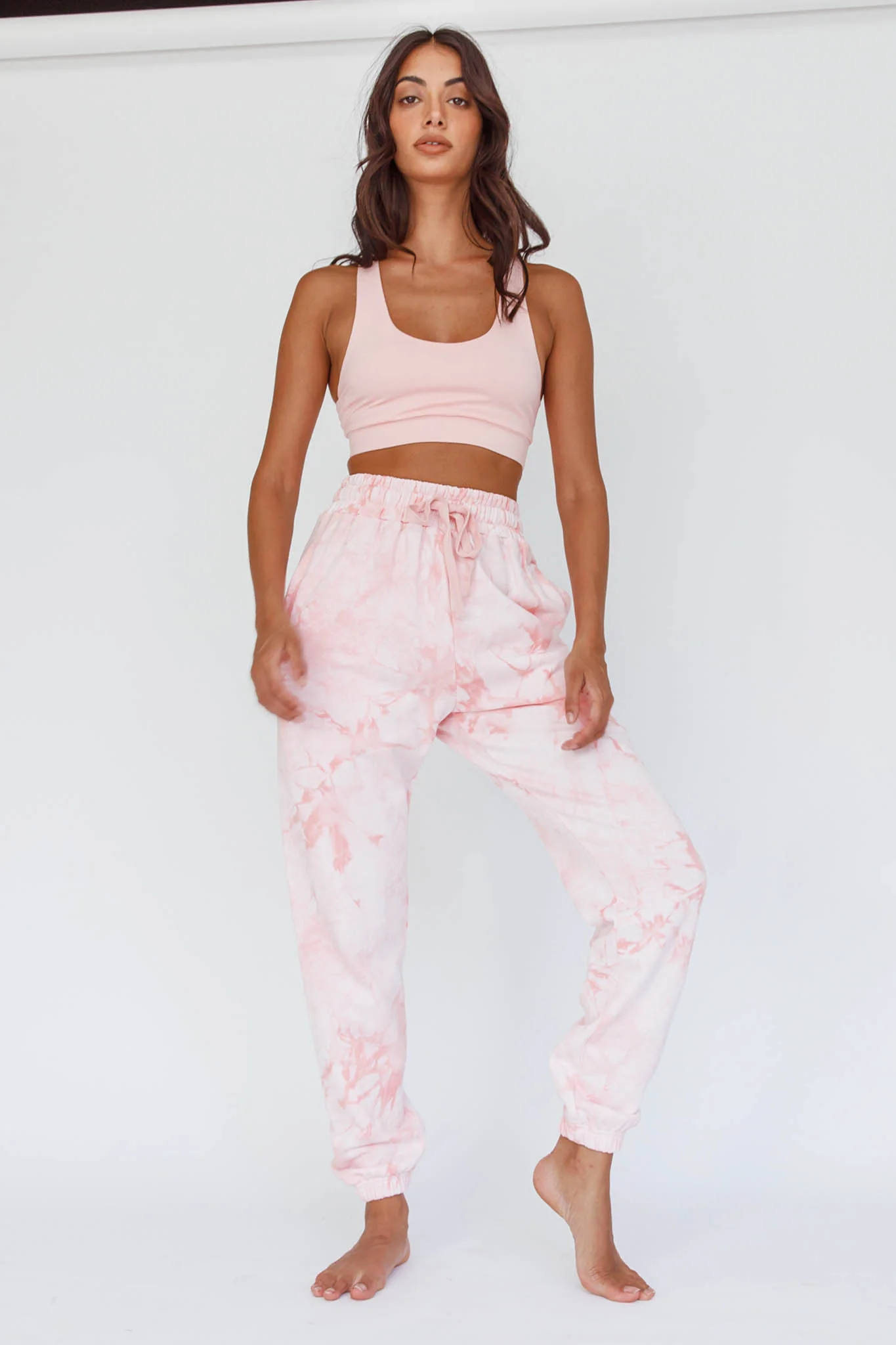 Take It Easy Jogger Track Pants Pink