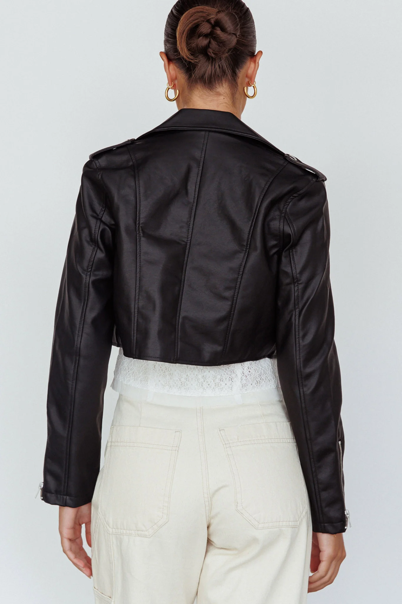 Toulouse Faux Leather Jacket Black