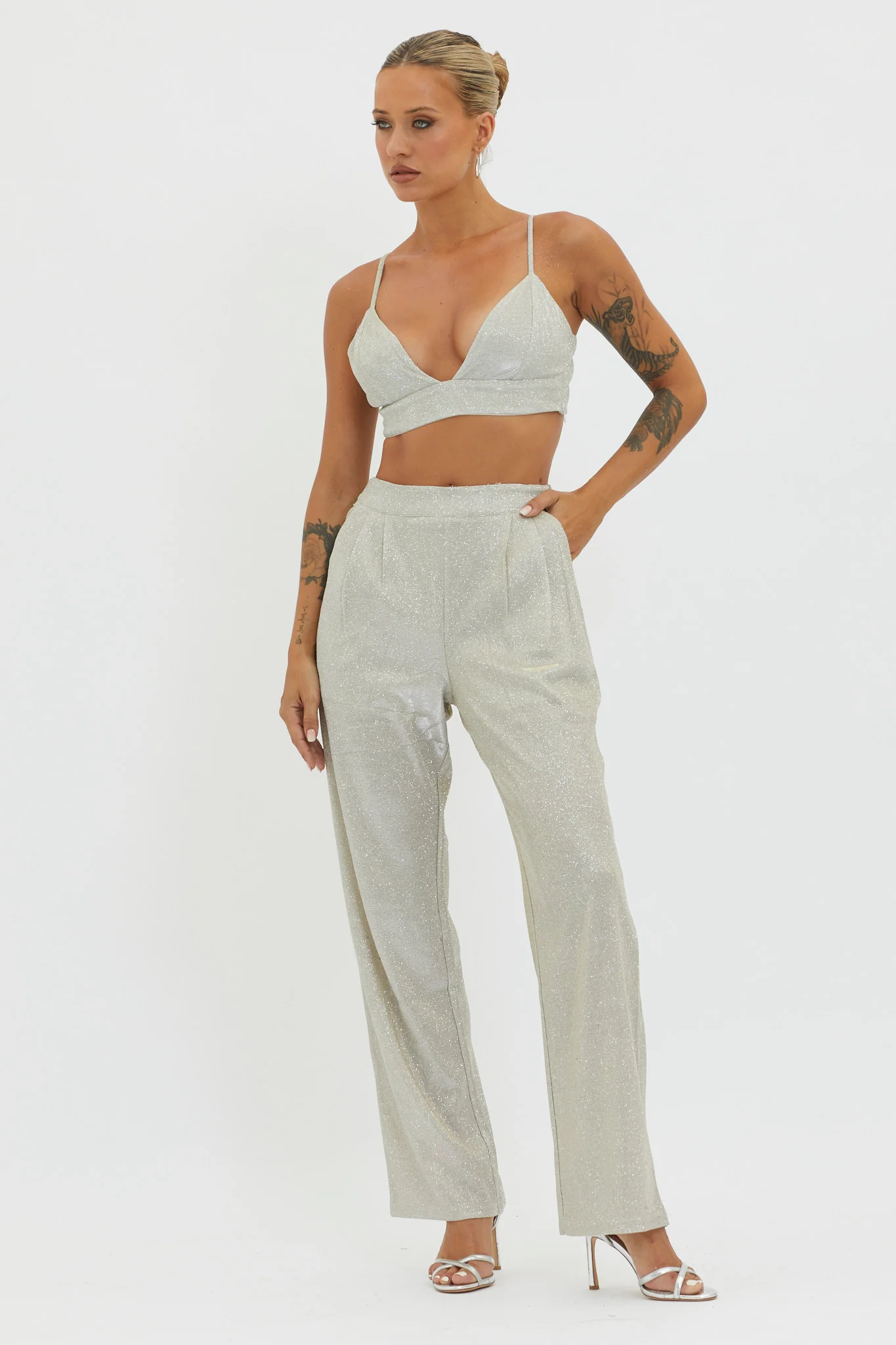 Joyeux Straight Leg Pants Champagne