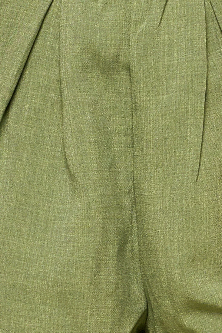 Jenner Thin Strap Cross Over Party Romper Olive