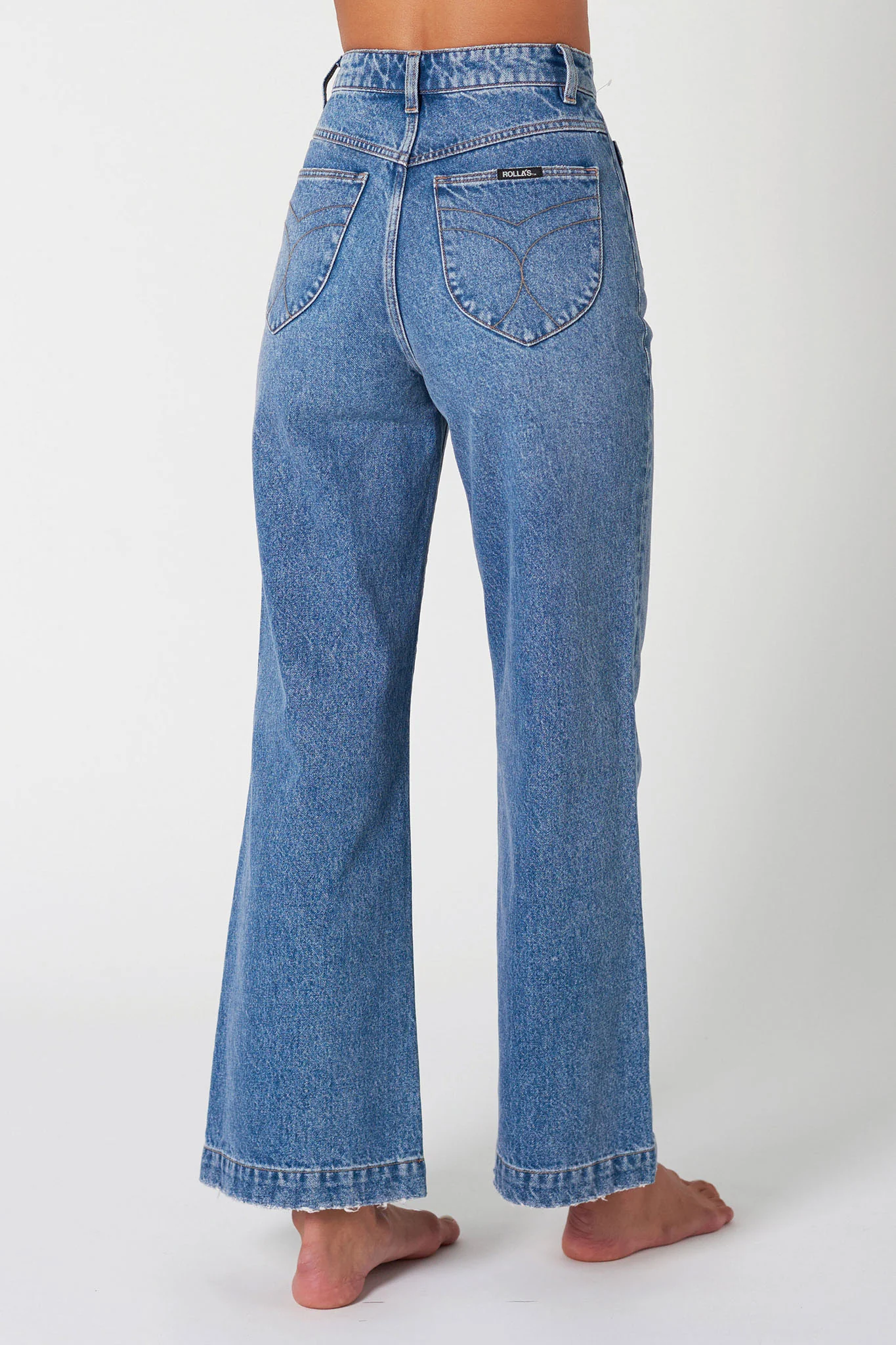 ROLLA'S Sailor Jean Janet Recycled Mid Vintage Blue