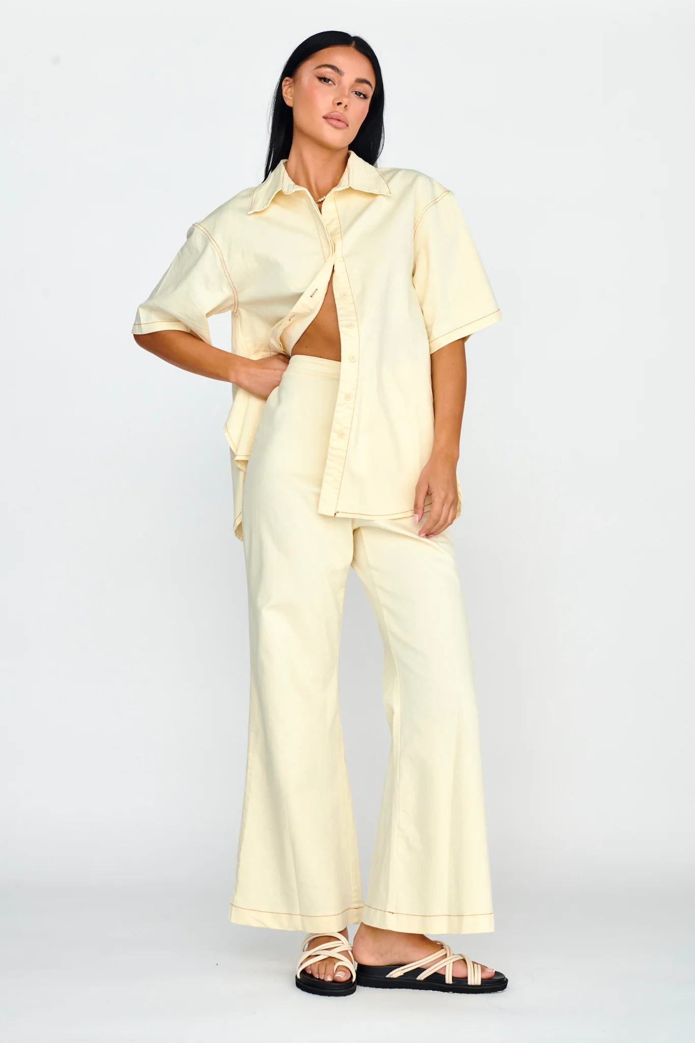 Light Aura Long Pants Buttermilk