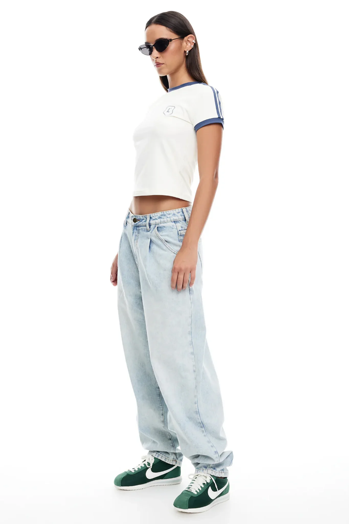 LIONESS On My Way Denim Jean Light Denim