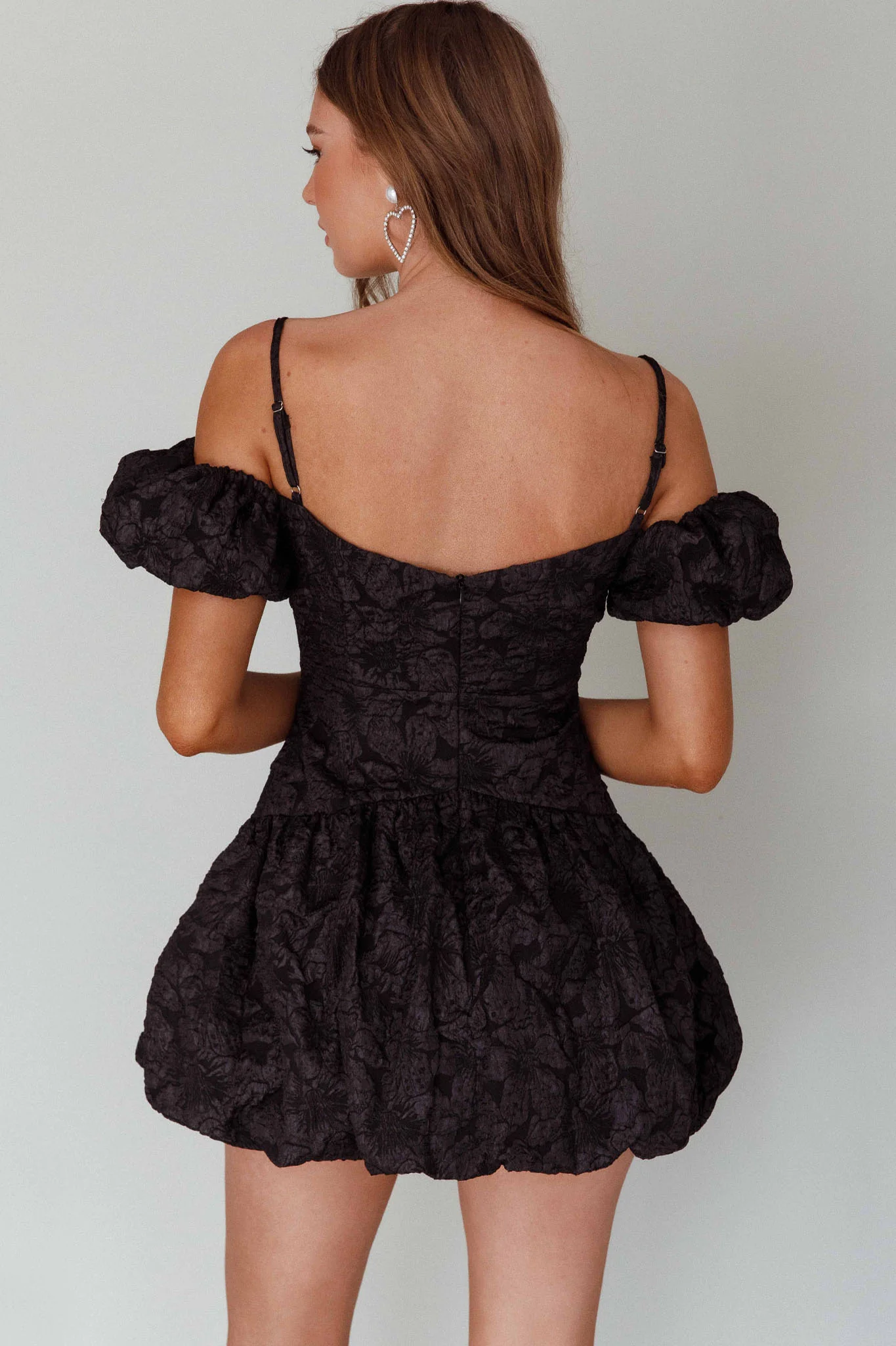 Mon Bebe Drop Waist Mini Dress Black