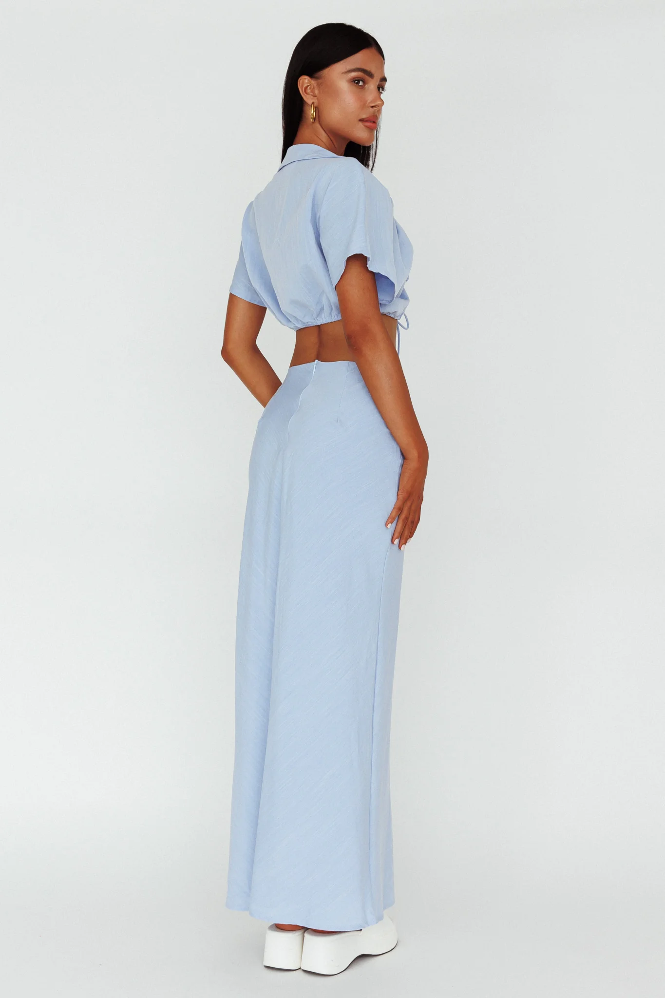 Coast To Coast Maxi Skirt Blue