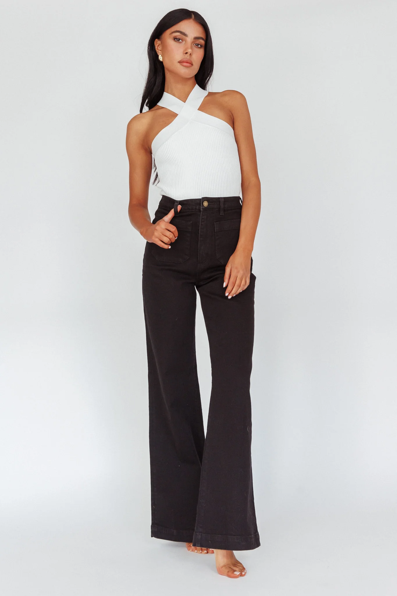 ROLLA'S Sailor Jean Long Rinse Black