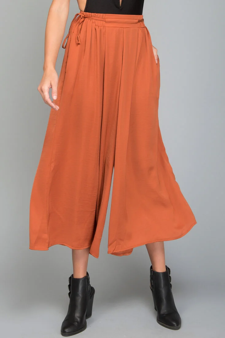 Lucy Loose Fit Wide Leg Pants Bronze