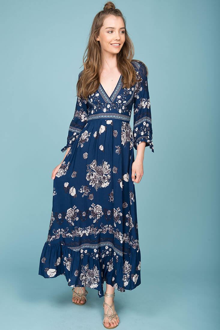 Zaika Maxi Dress Navy