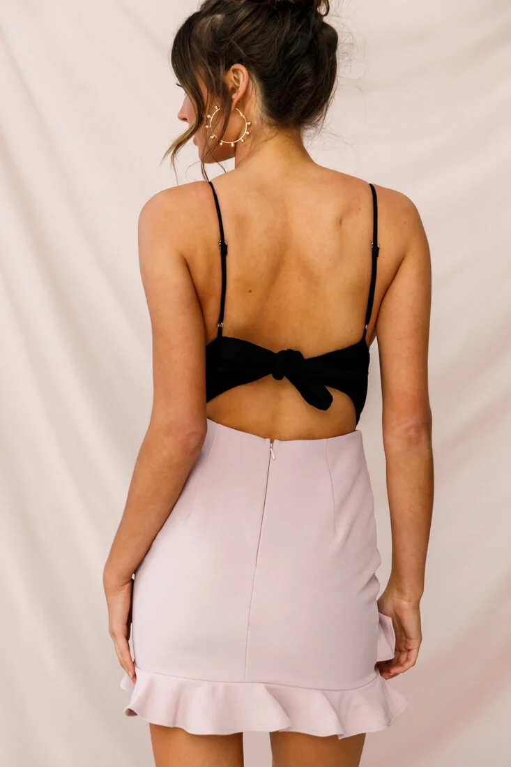 Frilled To Meet You Mini Skirt Mauve