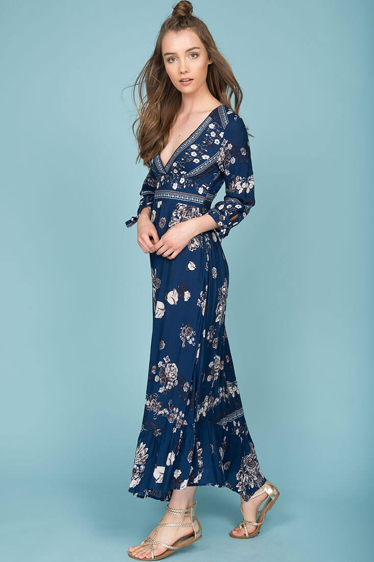 Zaika Maxi Dress Navy