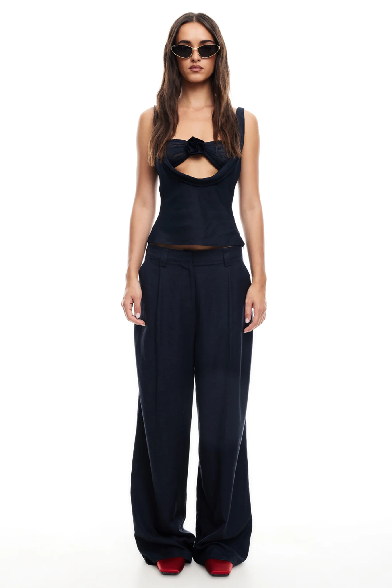 LIONESS Delilah Top Navy