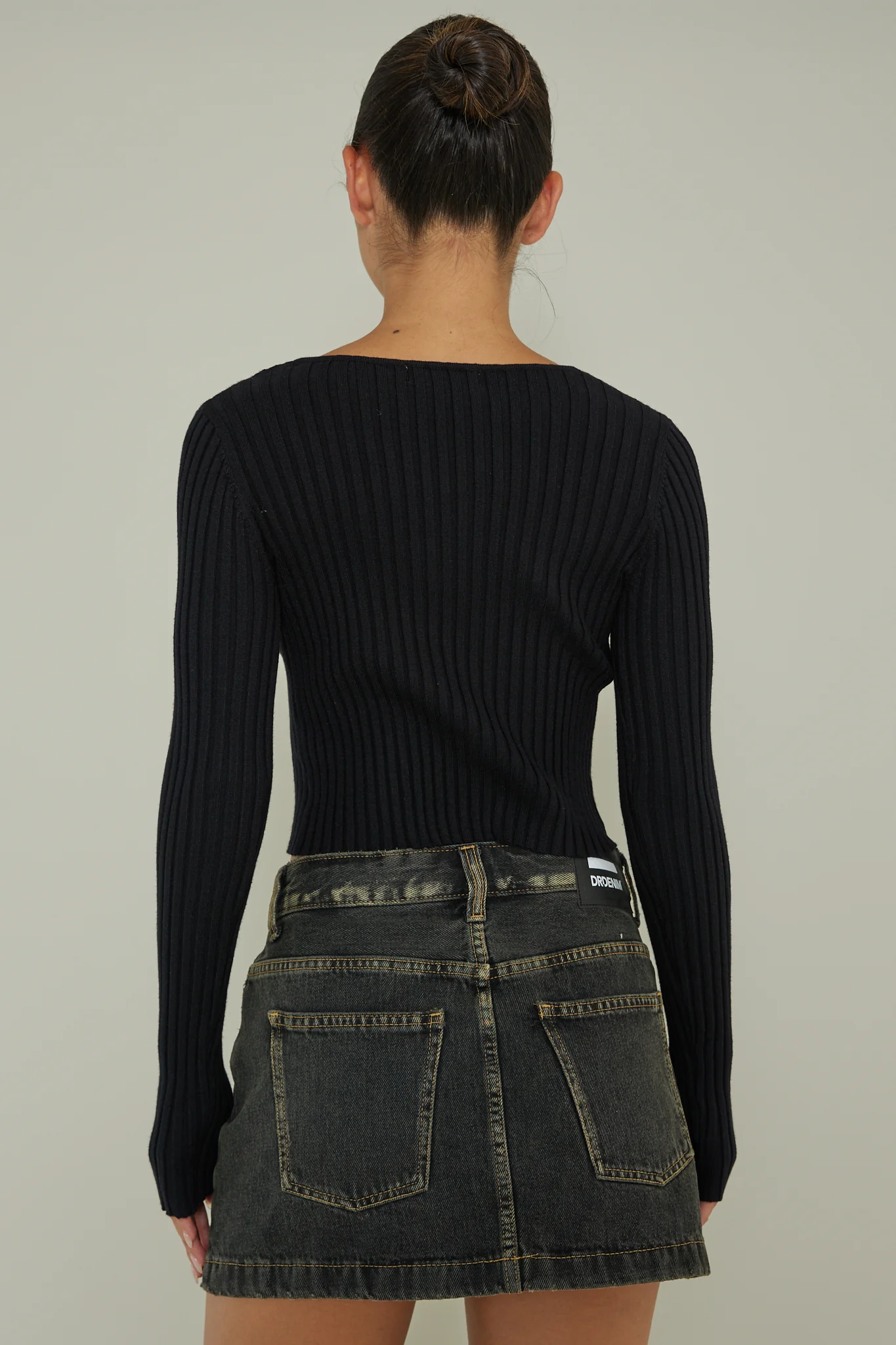 New School Long Sleeve Top Black