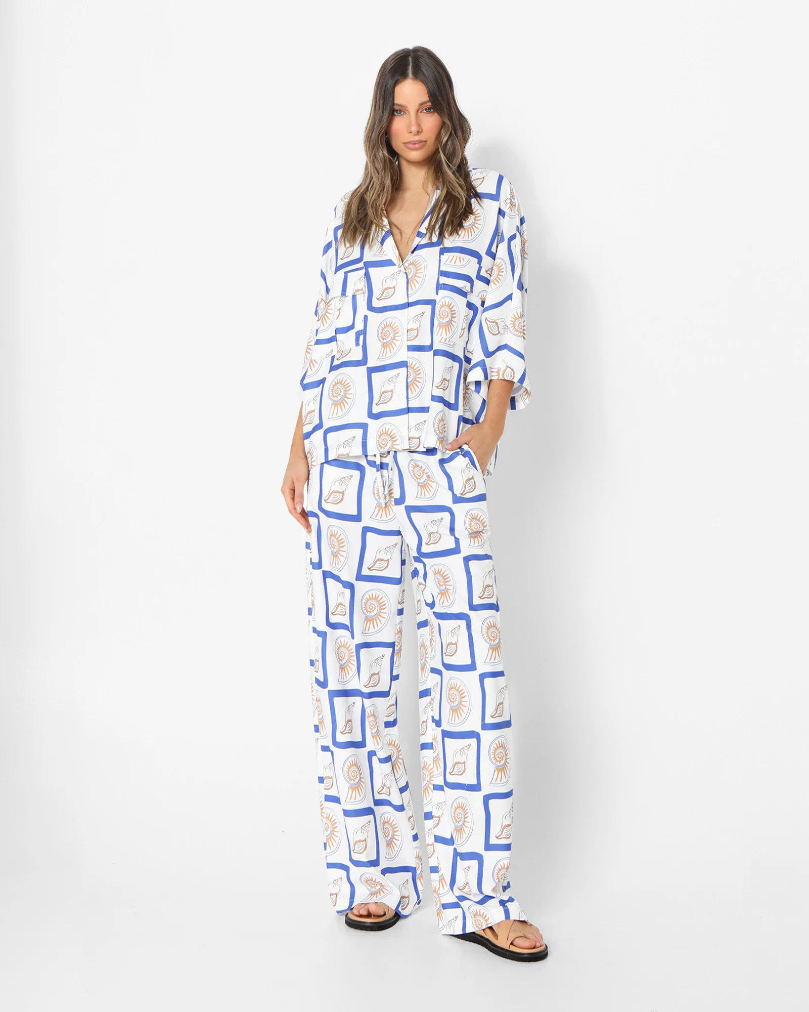 LOST IN LUNAR Sundown Shirt 2.0 Shell Print