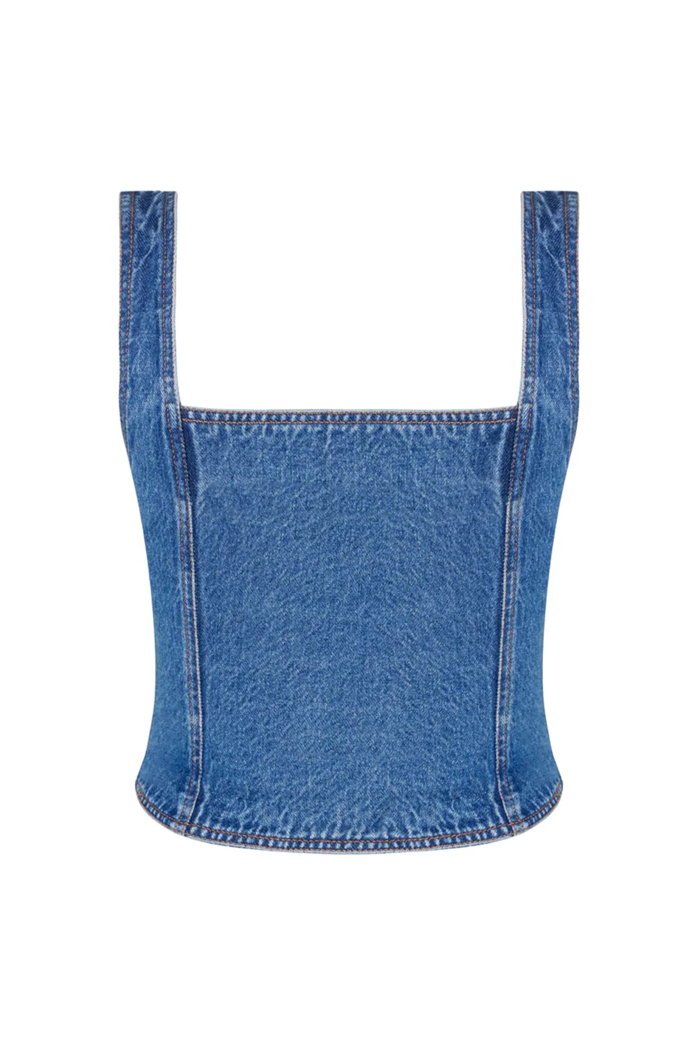 LIONESS After Hours Corset Blue Denim