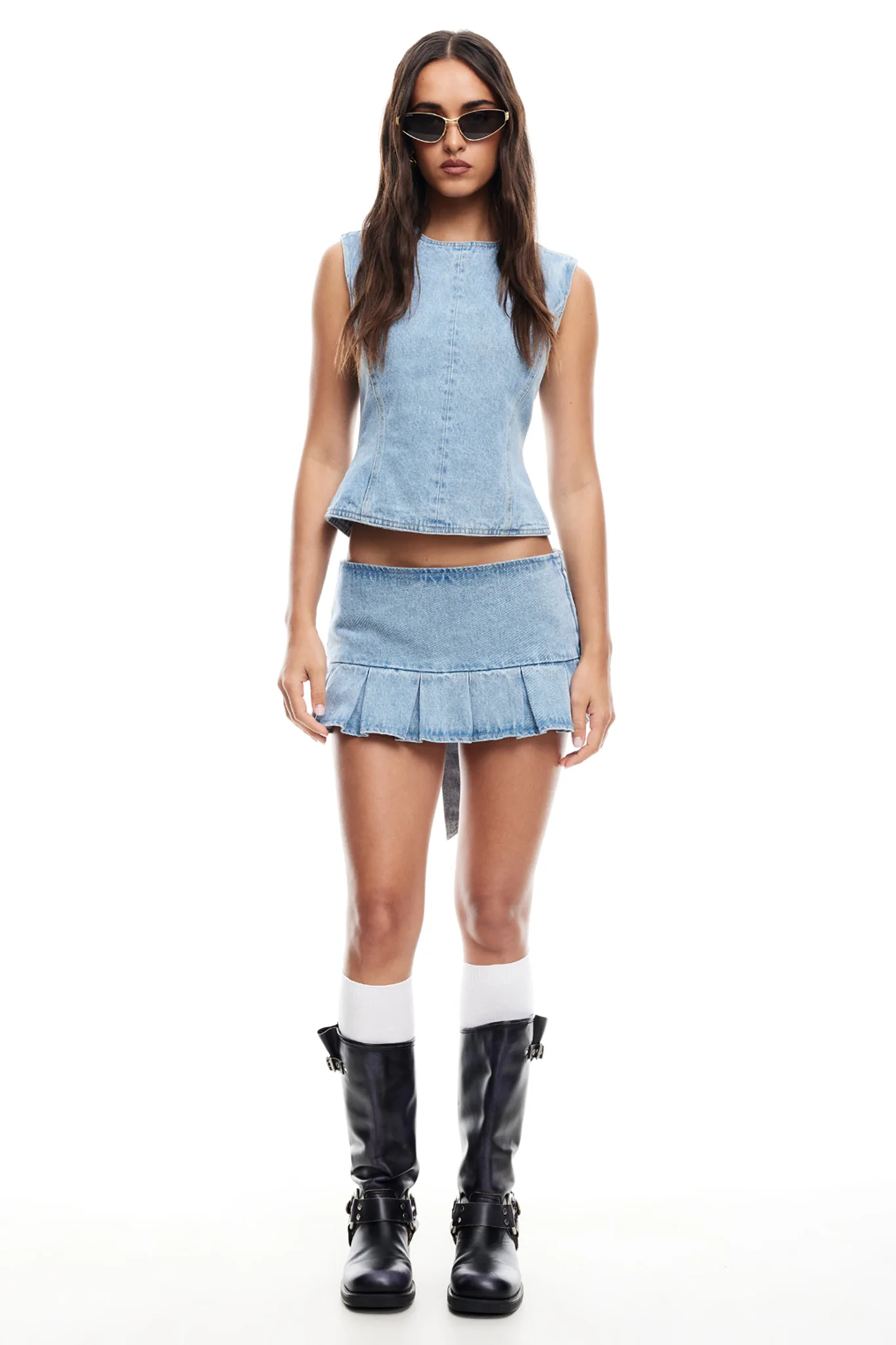 LIONESS Countryside Top Denim